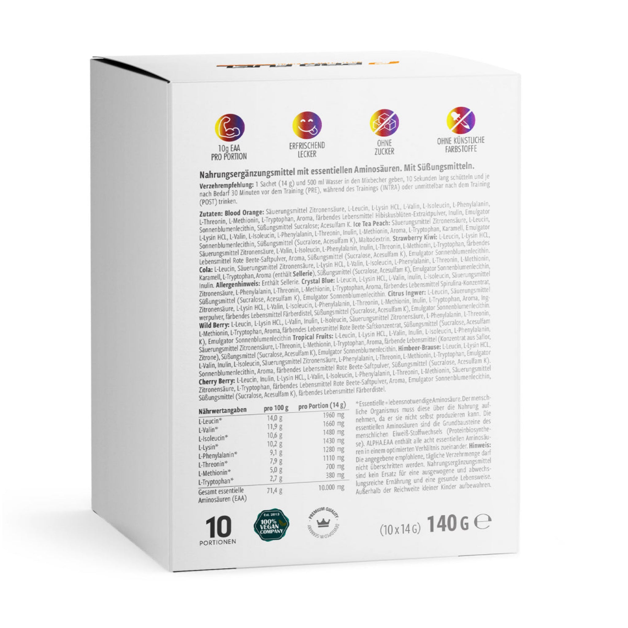 ProFuel Alpha EAA Probepackung (10 Sorten)