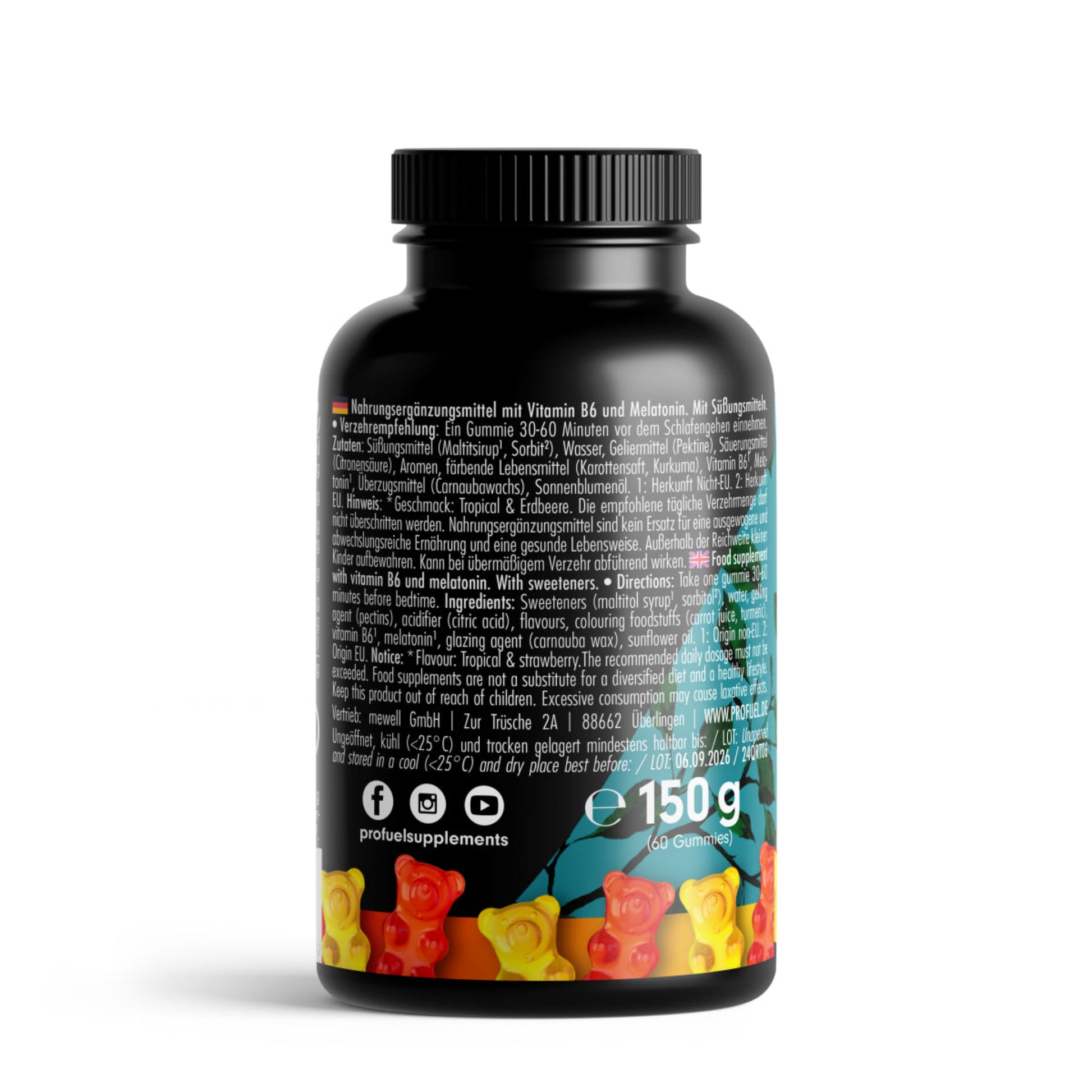 ProFuel Melatonin Frucht-Mix (60 Gummies)