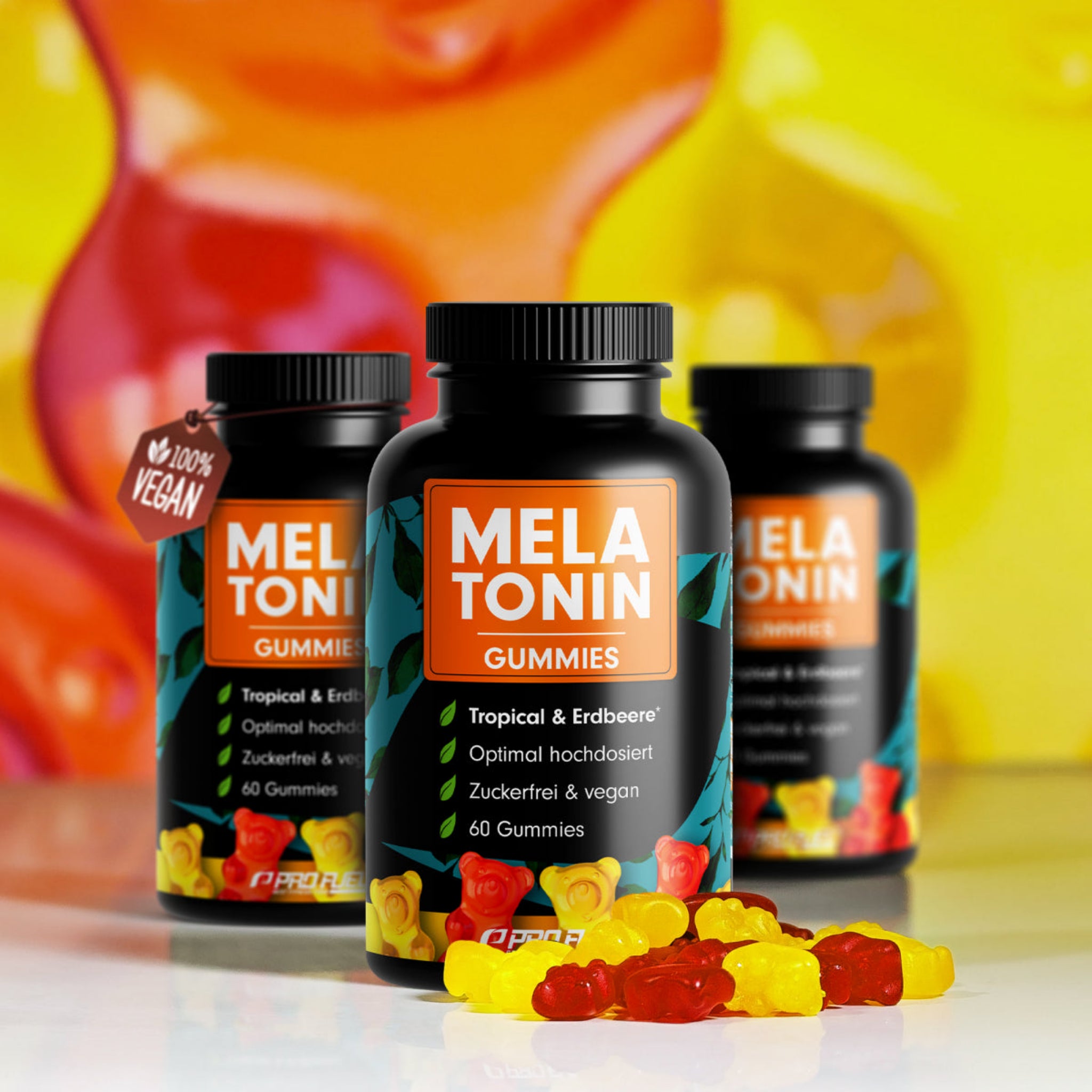 ProFuel Melatonin Frucht-Mix (60 Gummies)