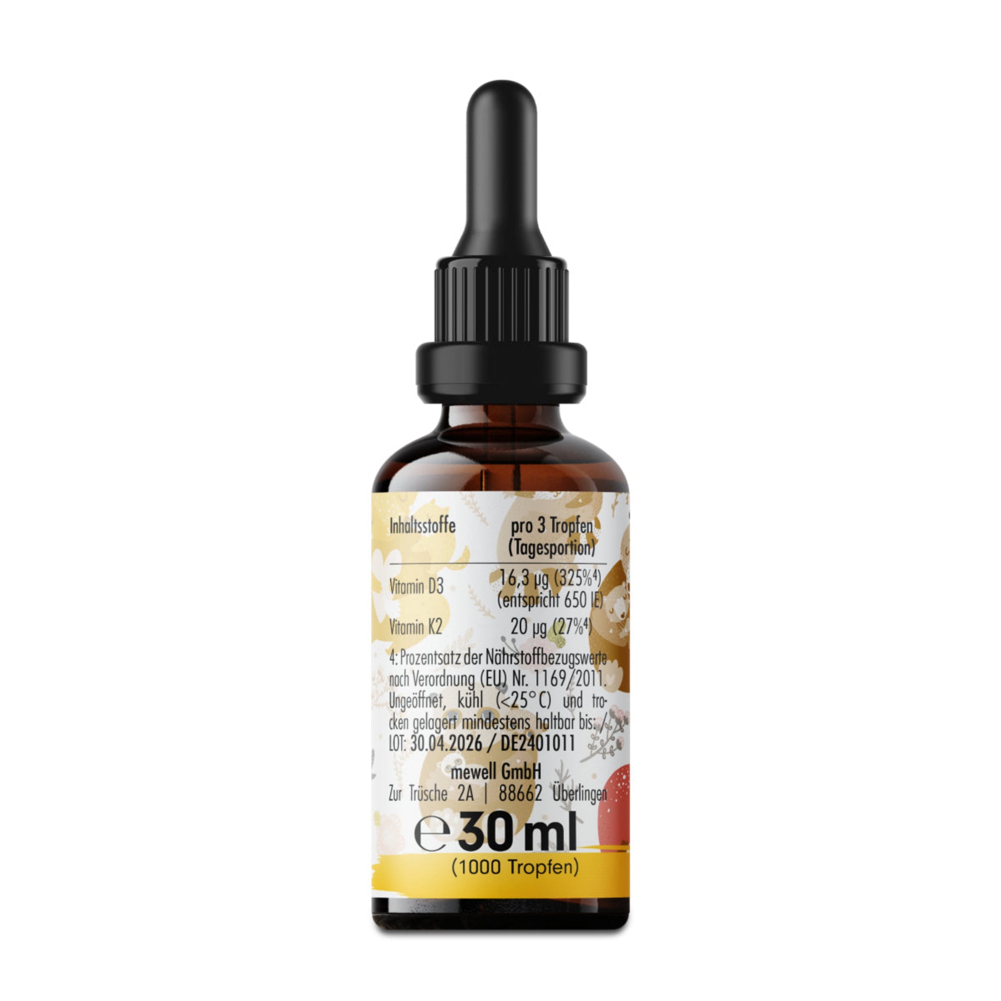 ProFuel VITAMIN D3 + K2 Kinder 1000 Tropfen (30ml)
