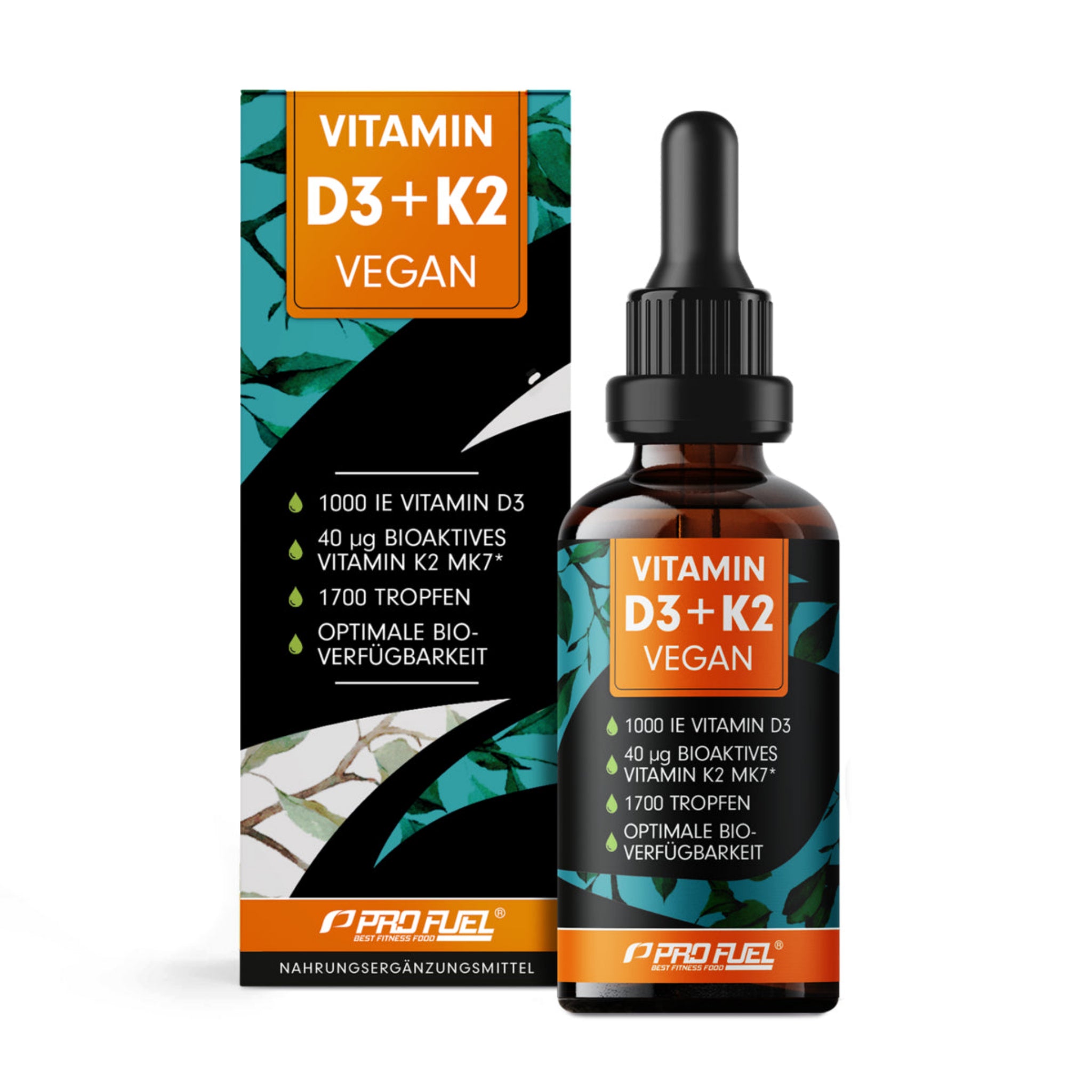 ProFuel Vitamin D3 + K2 1700 Tropfen (50 ml)