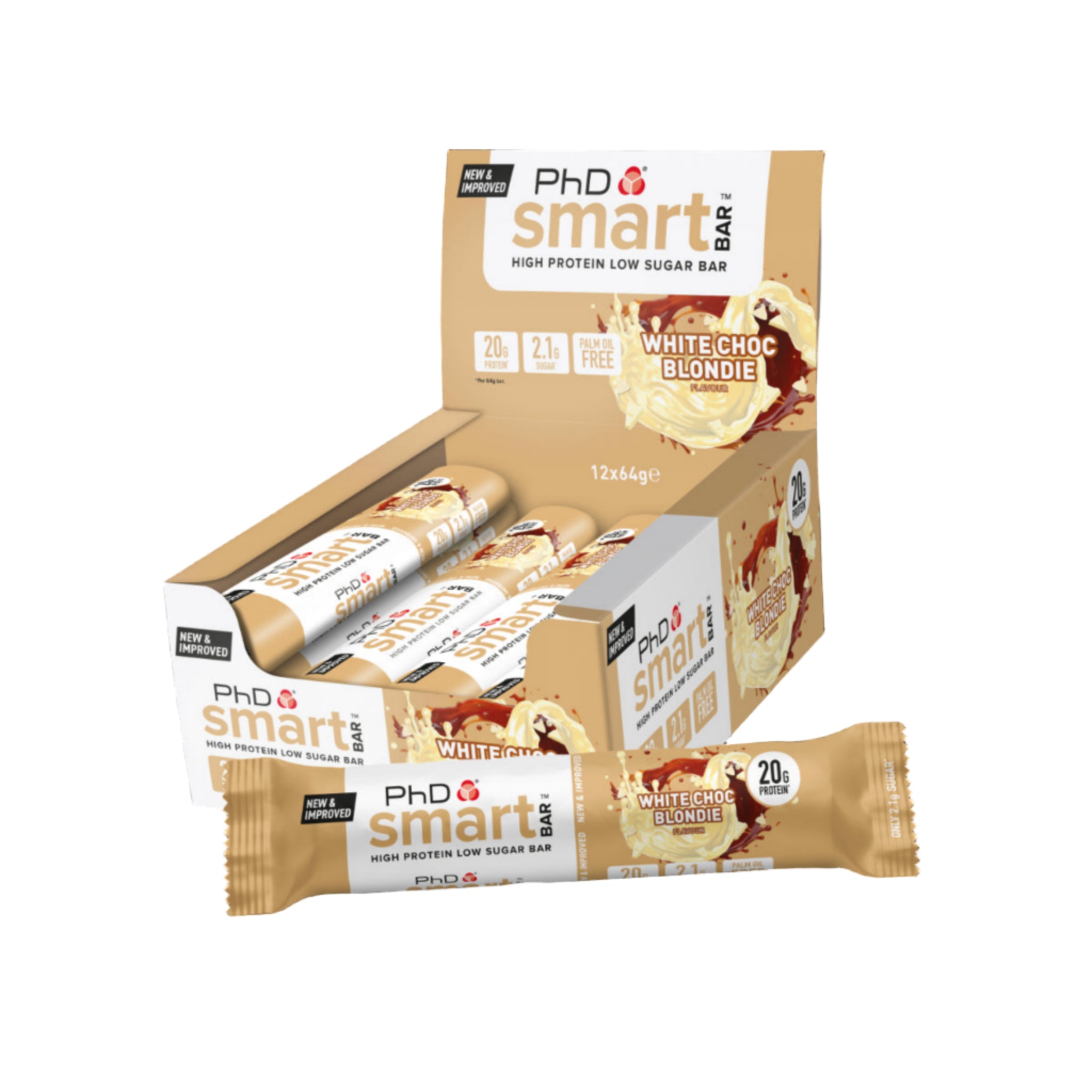 PhD Nutrition Smart Protein Bar (12x64g)