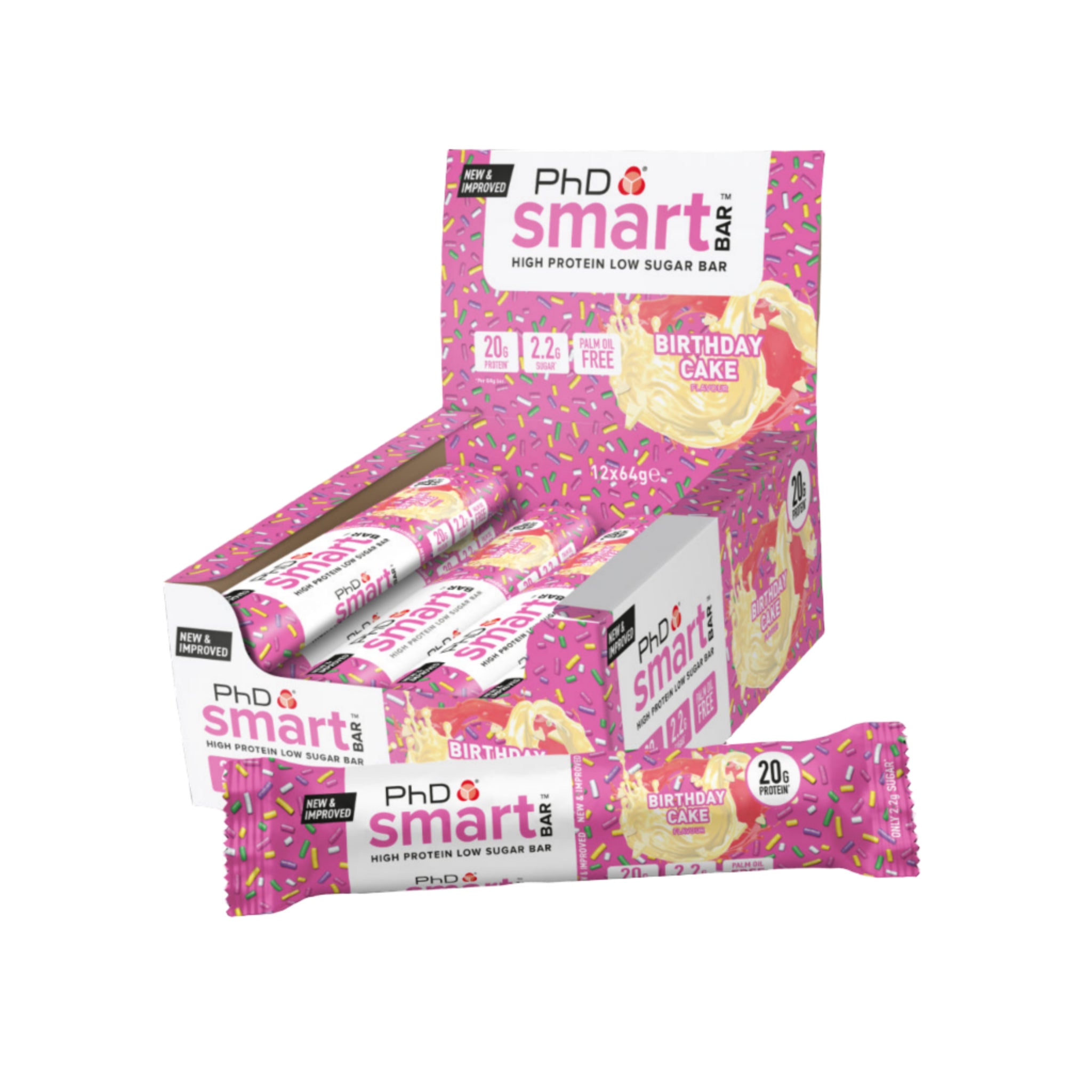 PhD Nutrition Smart Protein Bar (12x64g)