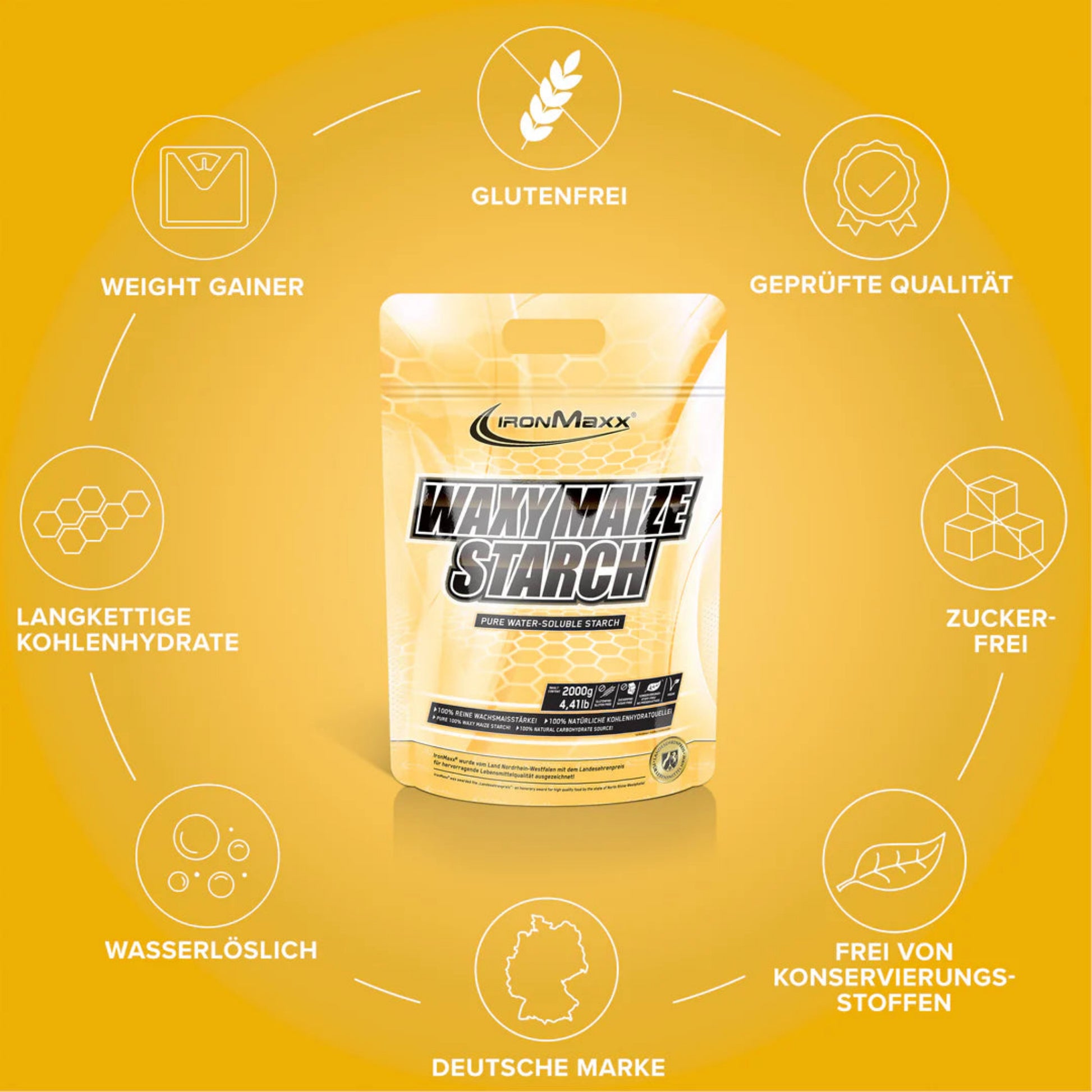 IronMaxx Waxy Maize Starch (2000g)