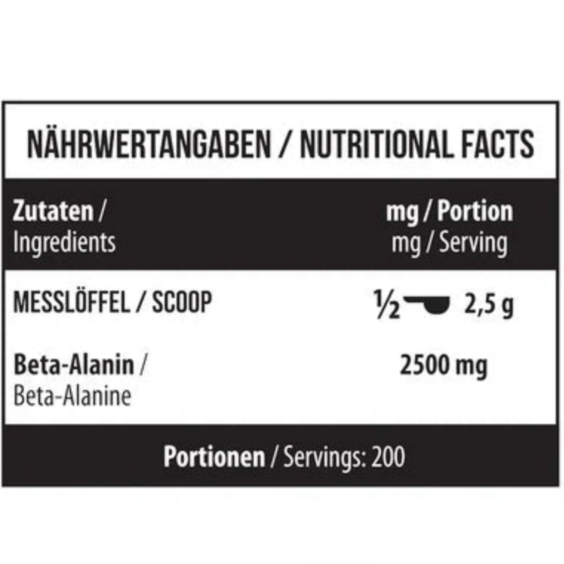 MST Beta Alanine Unflavored (500g)