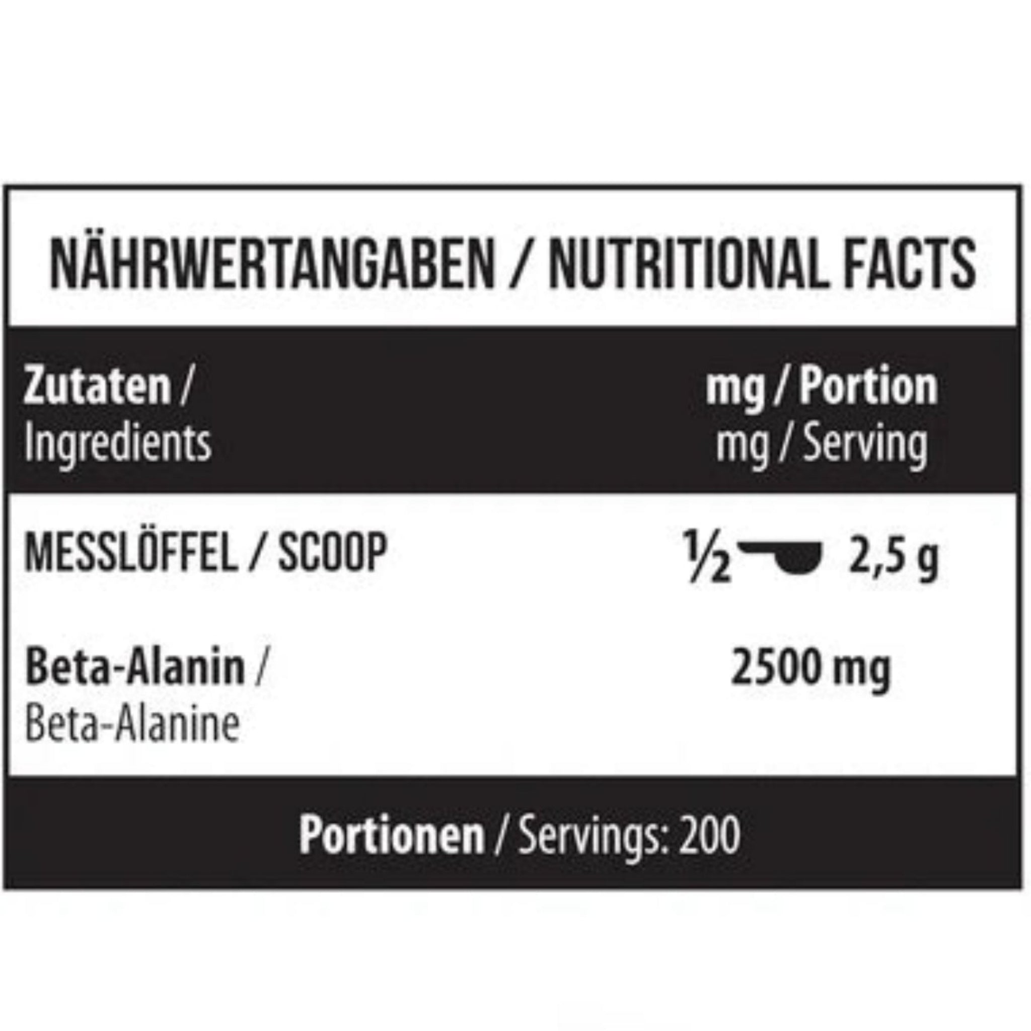 MST Beta Alanine Unflavored (500g)