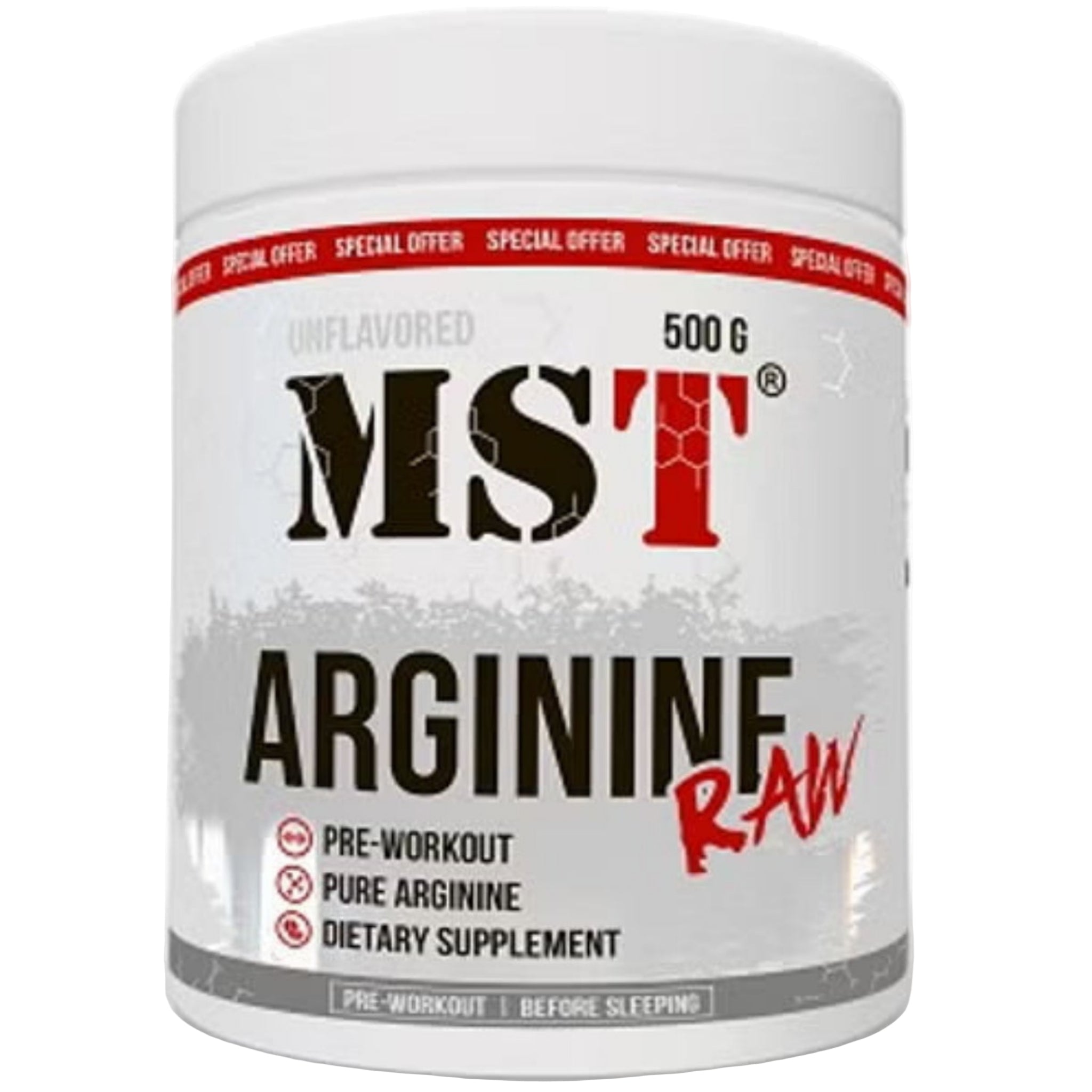 MST Arginine RAW Unflavoured (500g)