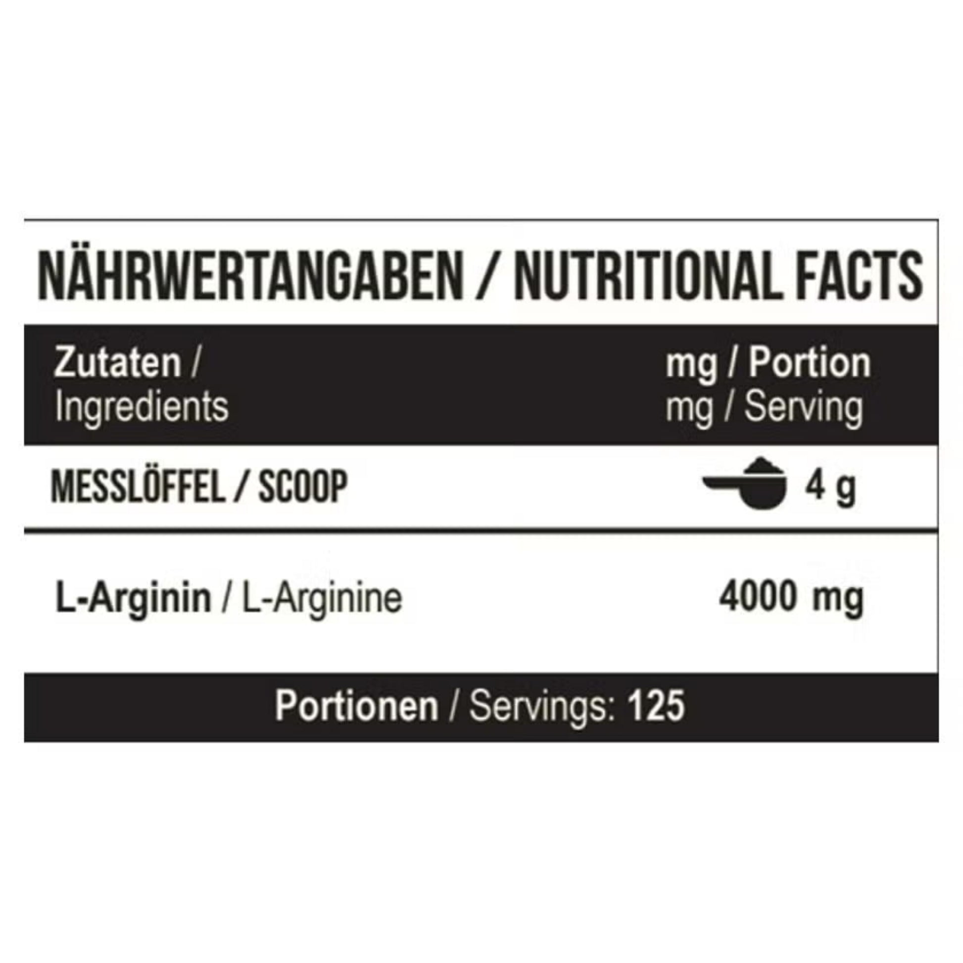 MST Arginine RAW Unflavoured (500g)