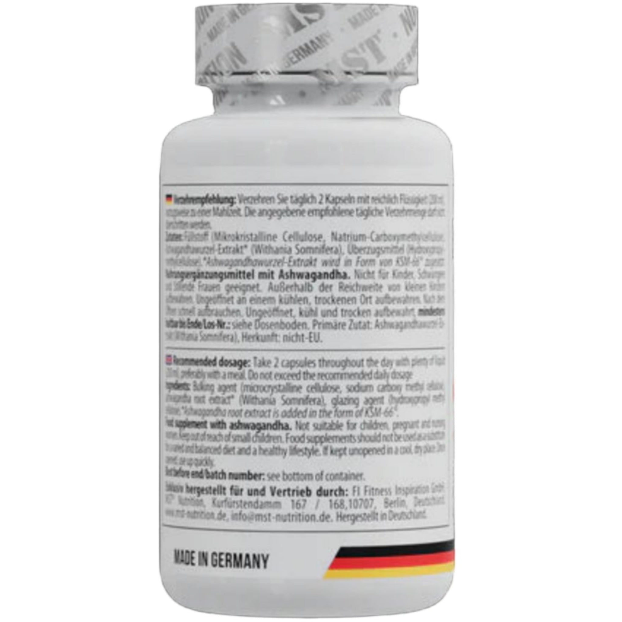 MST Ashwagandha KSM 66® (60 Kapseln)