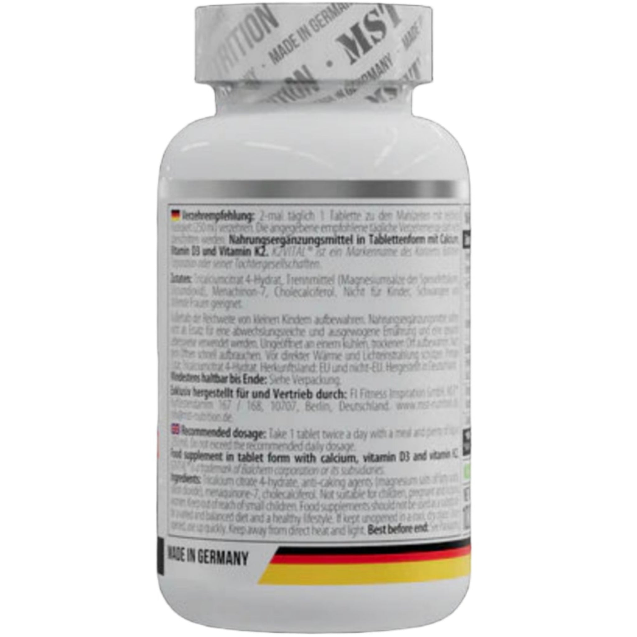 MST Calcium Citrate D3 K2VITAL® (60 Tabletten)