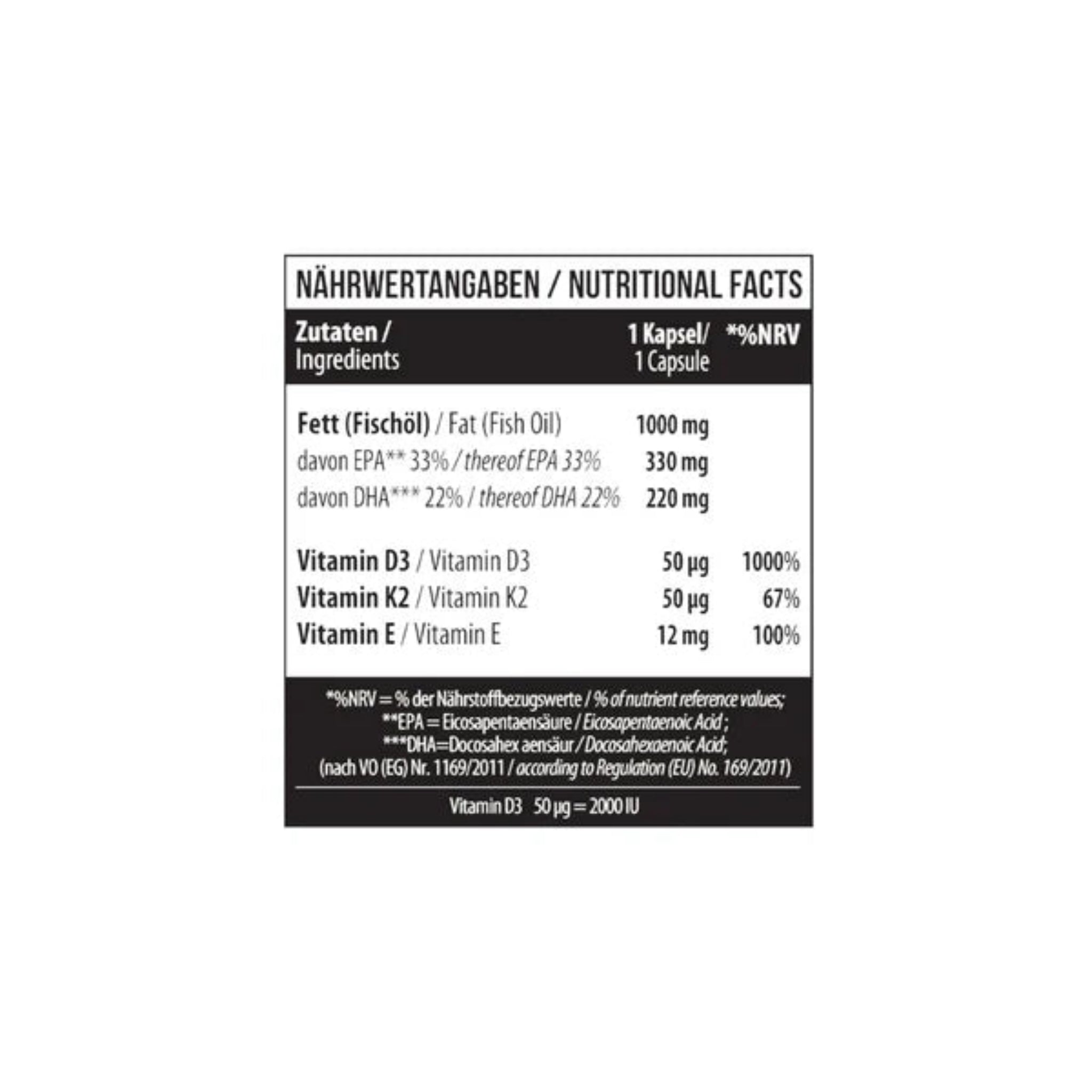 MST Omega 3 + D3 + K2 (60 Kapseln)