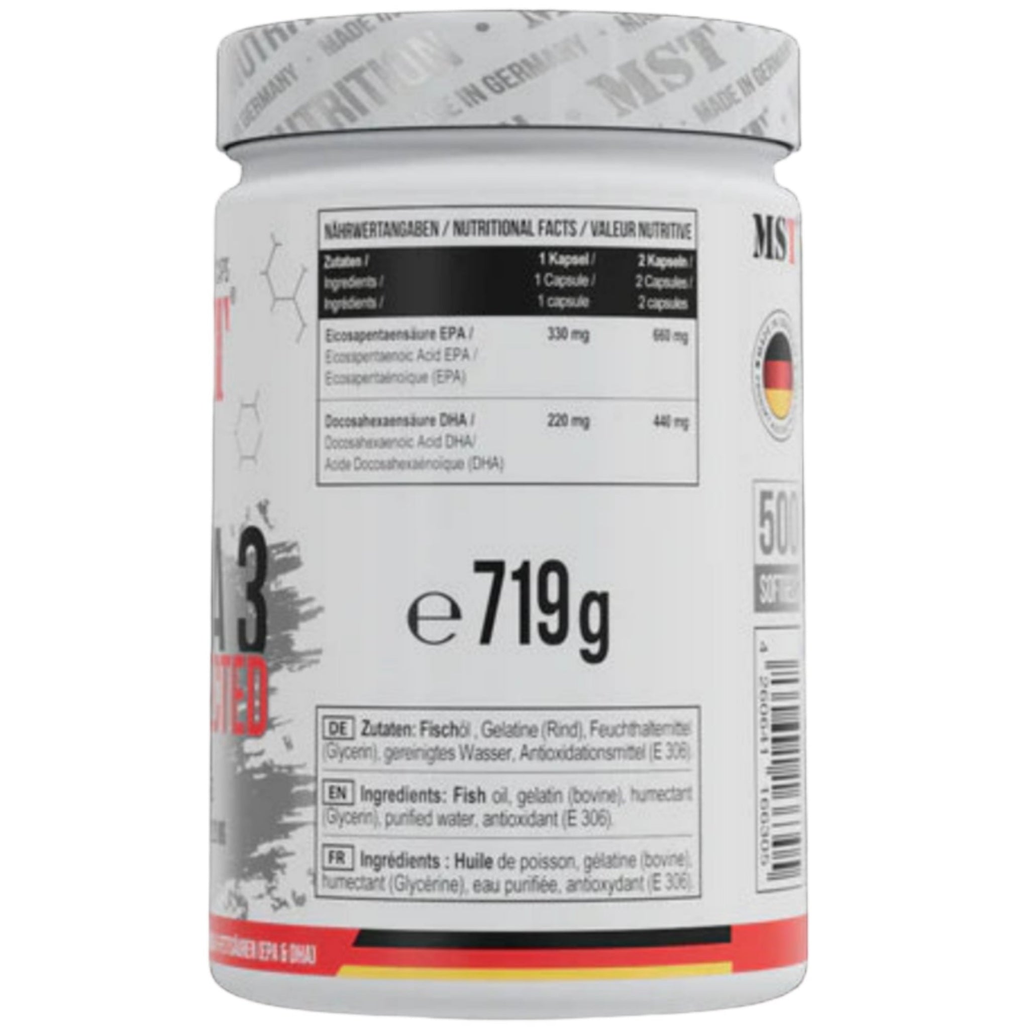 MST Omega 3 Selected (500 Kapseln)