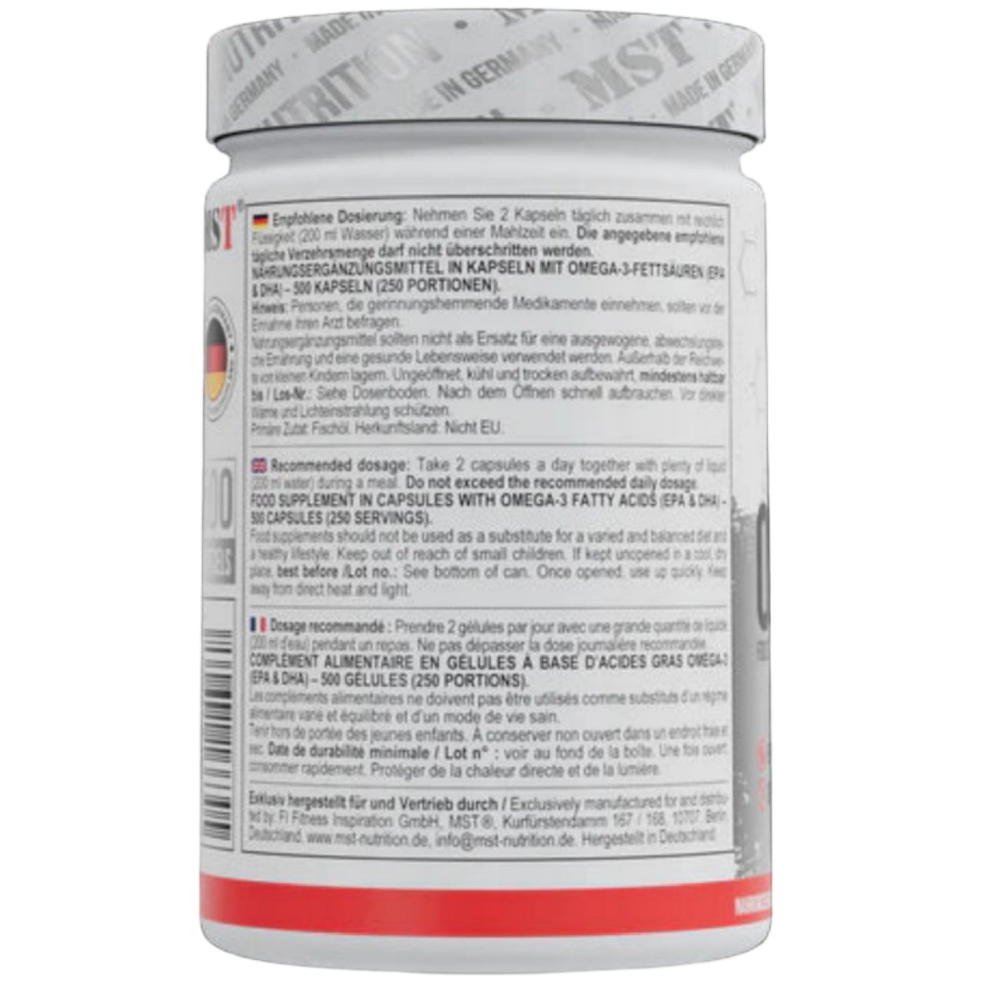 MST Omega 3 Selected (500 Kapseln)