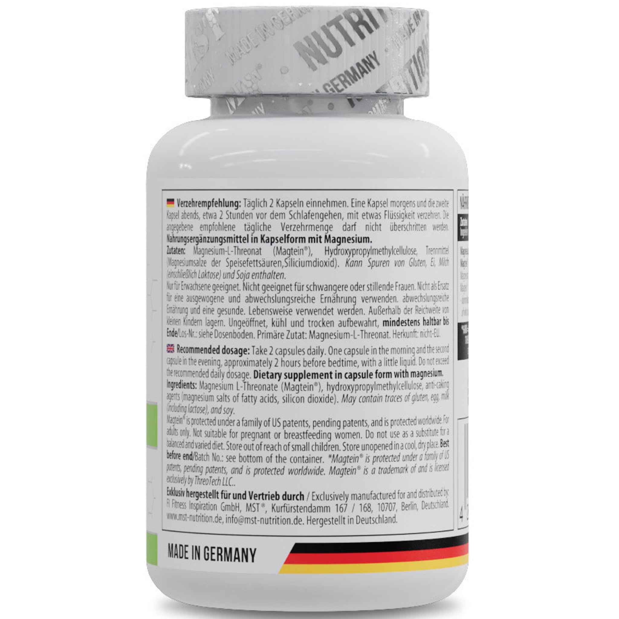 MST Magnesium L-Threonate 1000mg (60 Kapseln)