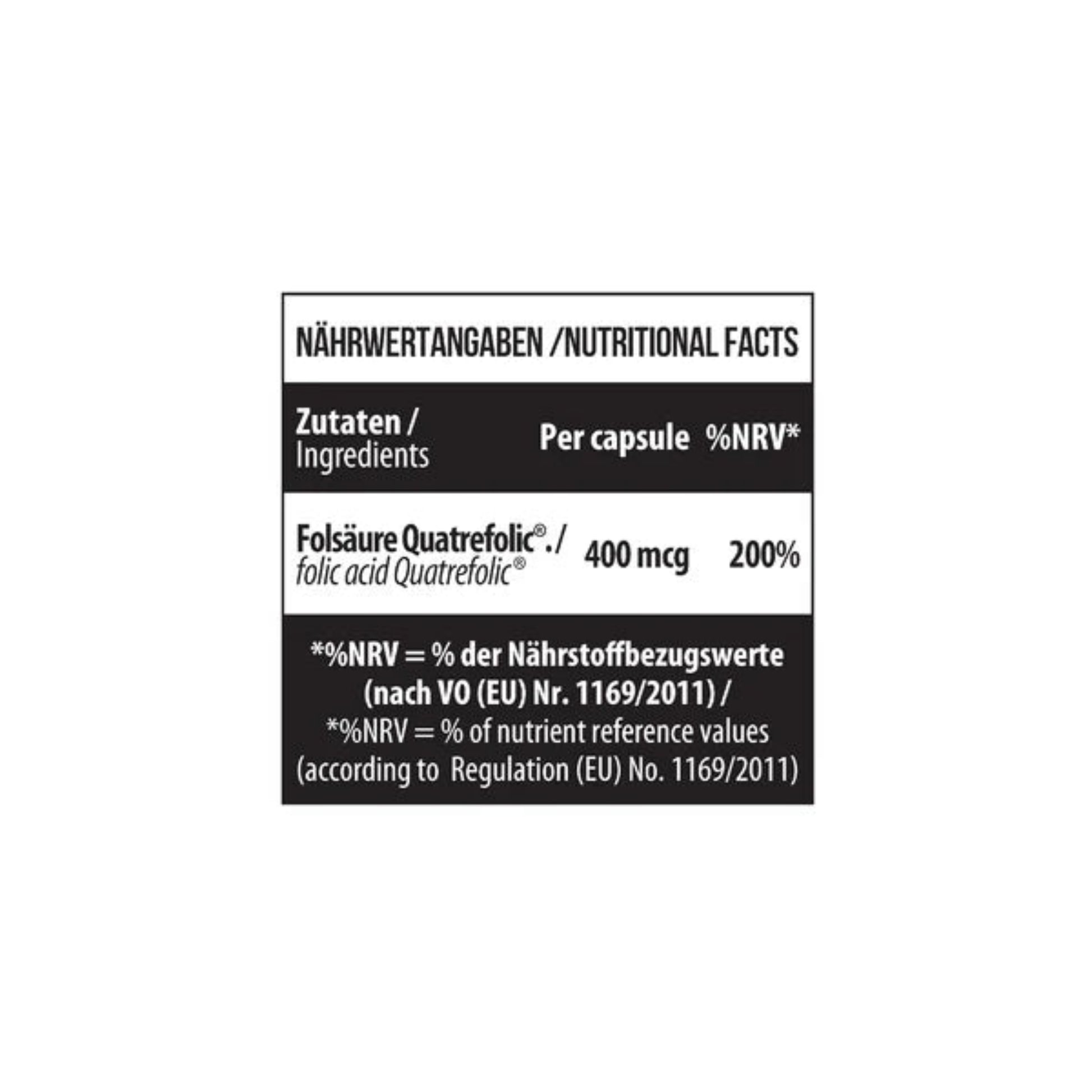 MST FOLATE 400 Quatrefolic® folic acid 5-mthf (90 Kapseln)