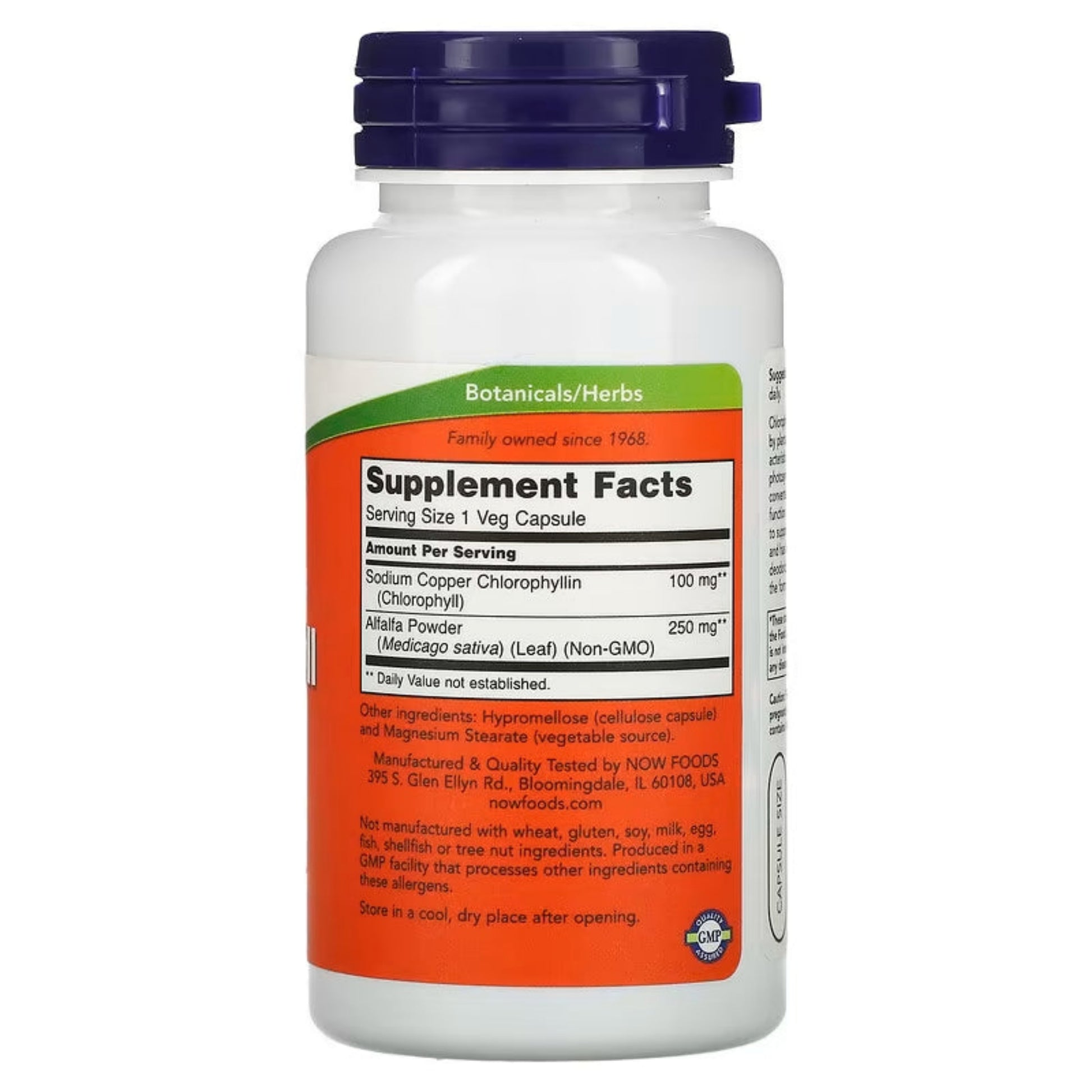NOW Foods Chlorophyll 100mg Vegan (90 Kapseln)