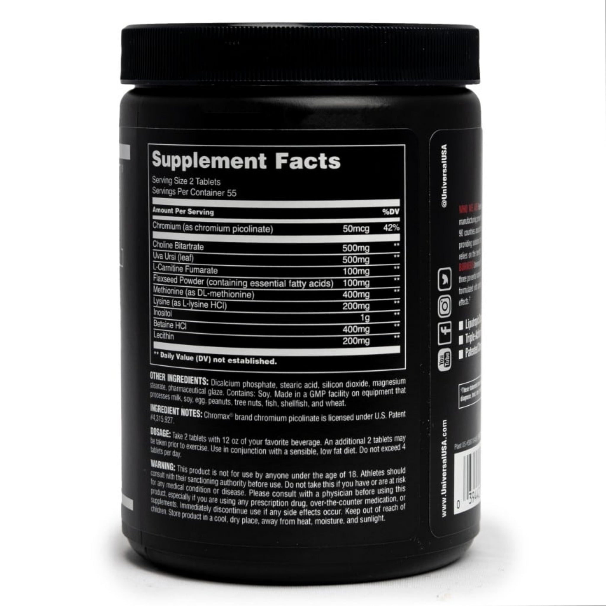 Universal Nutrition Fat Burners (100 Tabletten)
