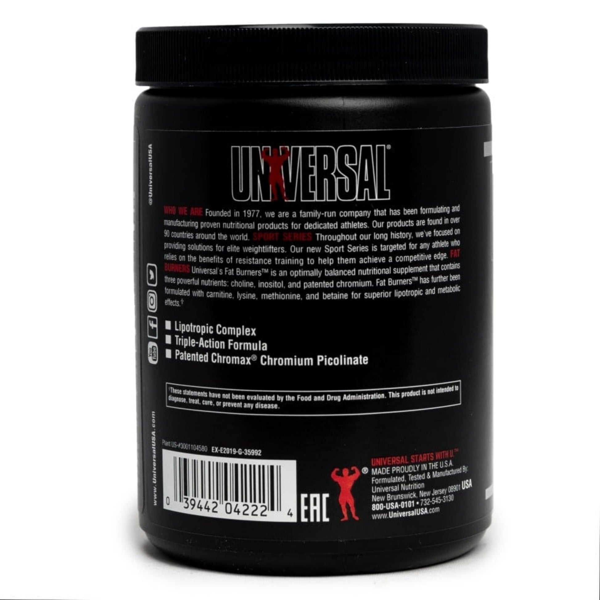 Universal Nutrition Fat Burners (100 Tabletten)