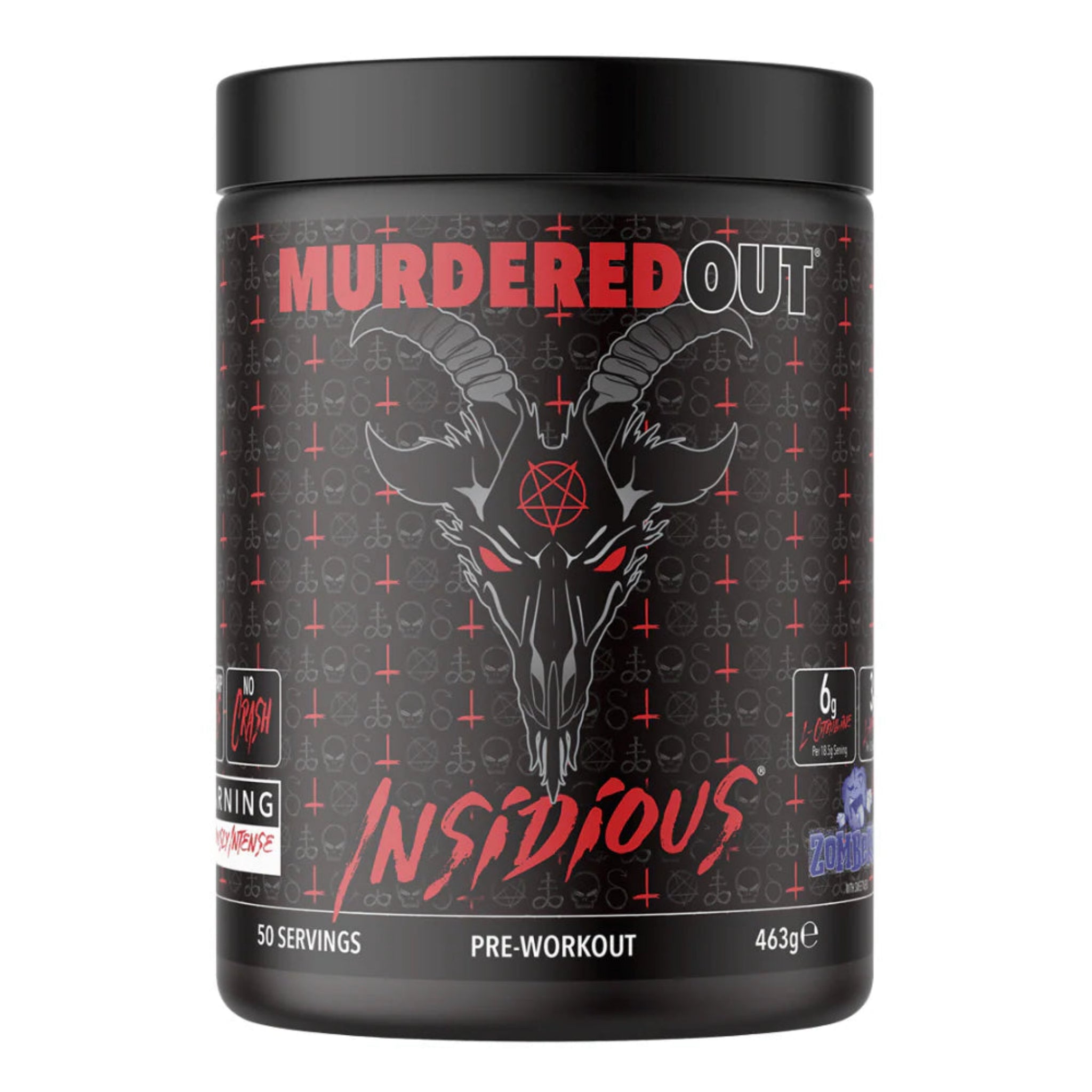 Murdered Out Insidious Pre-Workout (463g)