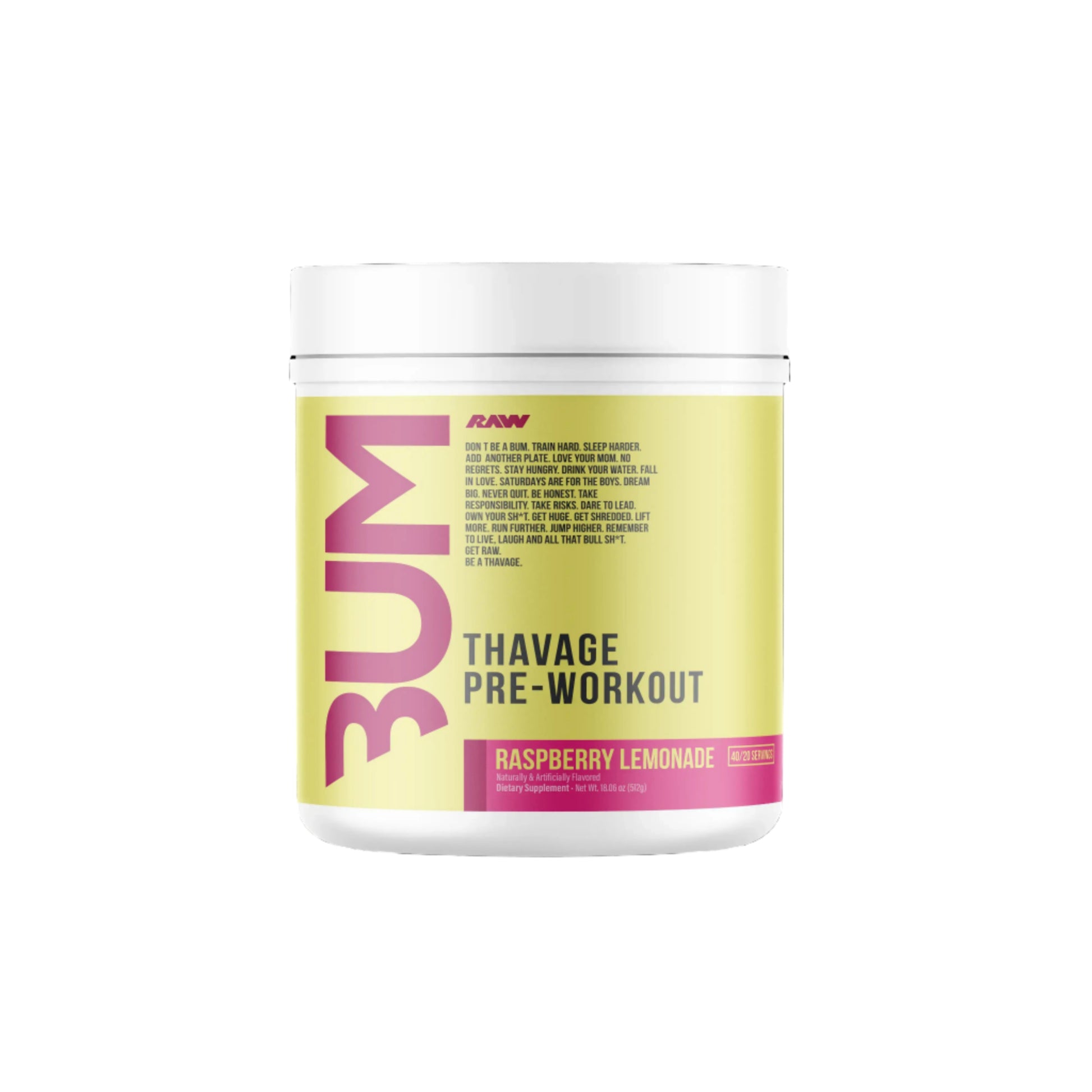 RAW Nutrition CBUM Thavage Pre-Workout (520g)