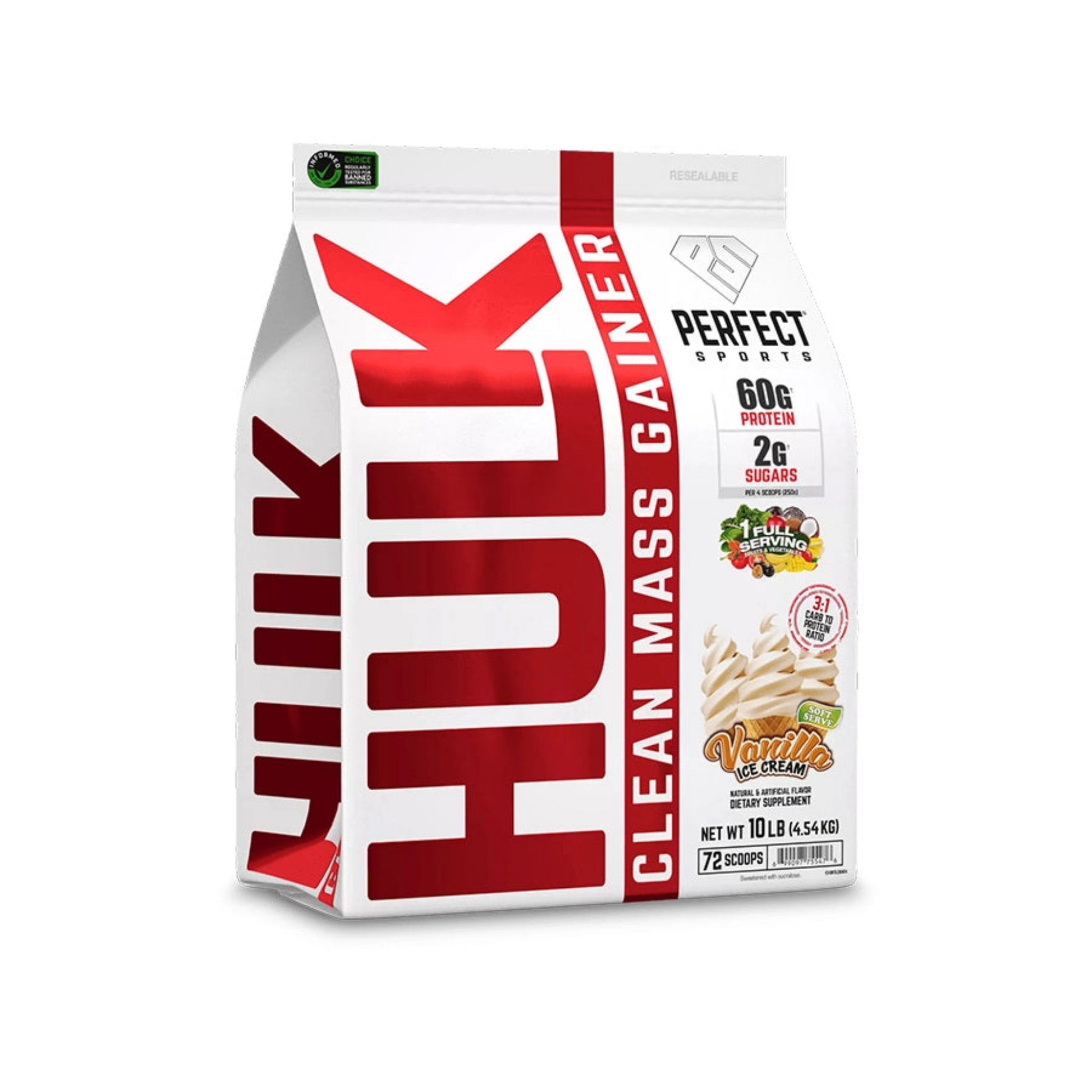 Perfect Sports HULK Clean Mass Gainer (4540g)