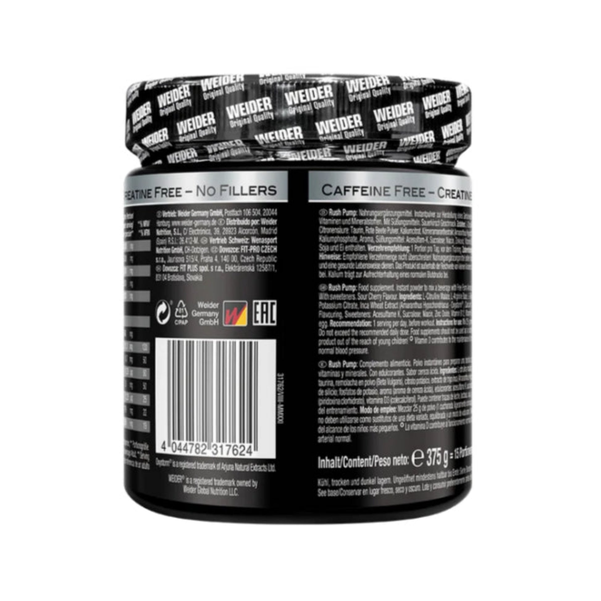 Weider RUSH PUMP (375g) - Sour Cherry