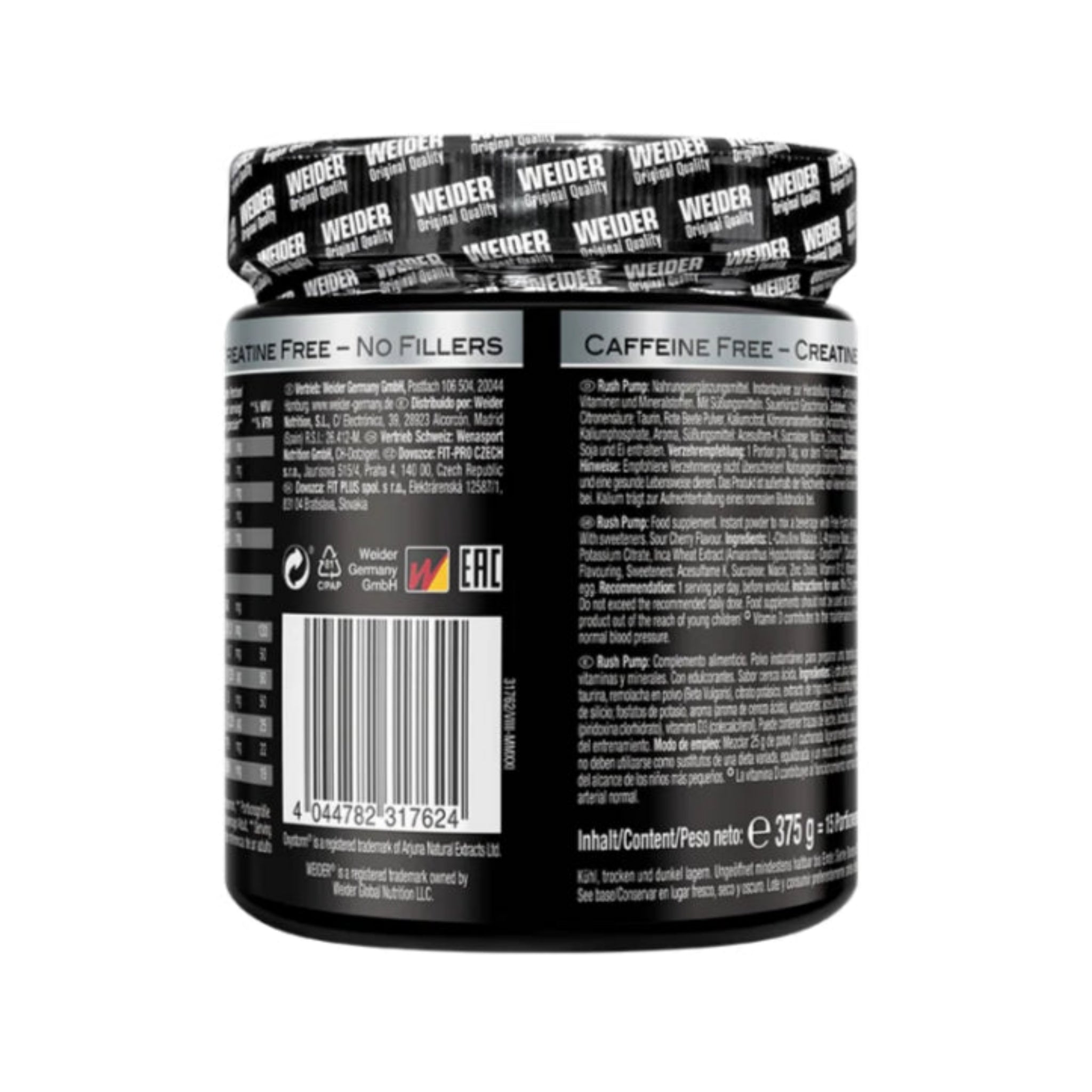 Weider RUSH PUMP (375g) - Sour Cherry