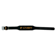 Chiba Ledergürtel Schwarz/Gold