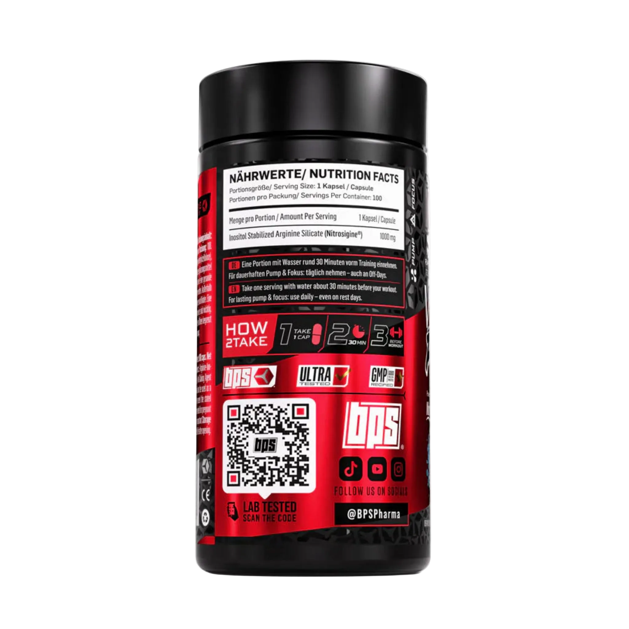 BPS Pharma 4 Your Veinz+ "Nitrosigine" · 100 Kapseln