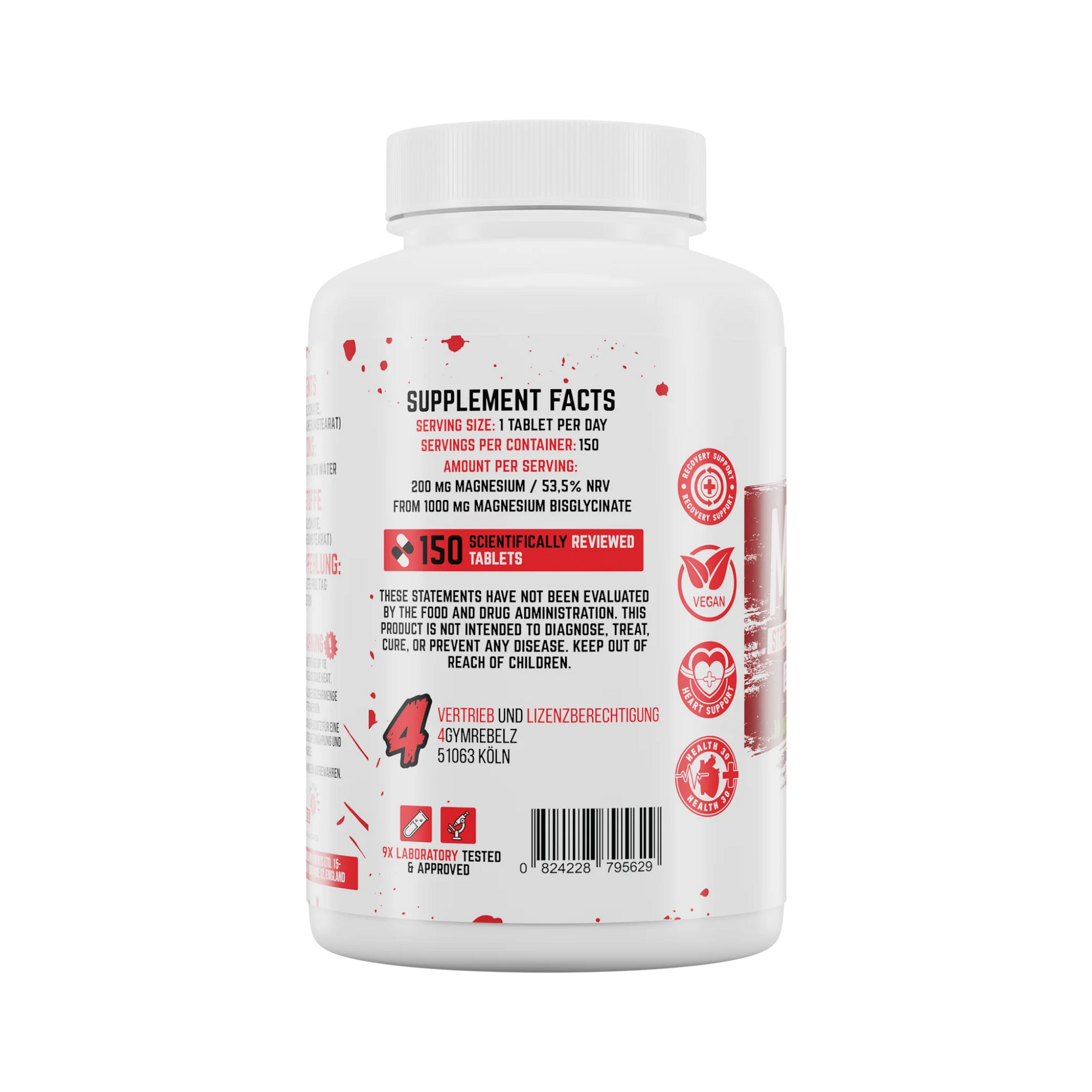 BPS Pharma Mag200 ers 1000mg Magnesium Bisglycinat · 150 Tabletten