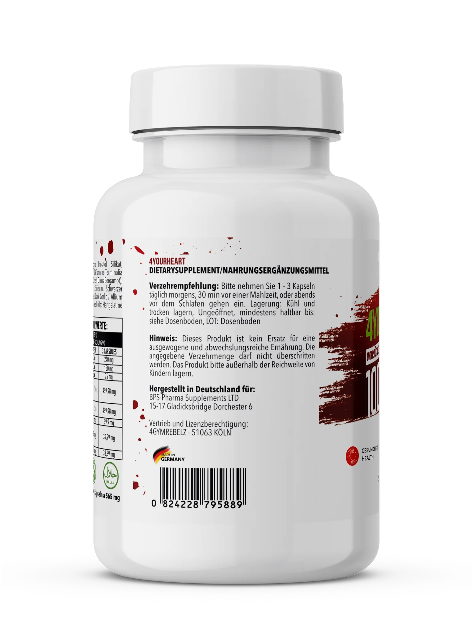 BPS-Pharma 4 Your Heart 100% 4U · 90 Kapseln