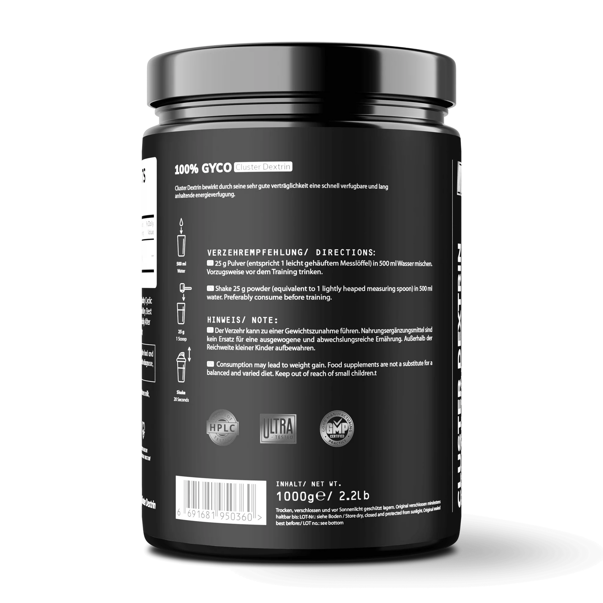 BPS Pharma Glyco Carbs Rapid 100% Cluster Dextrin 1000g