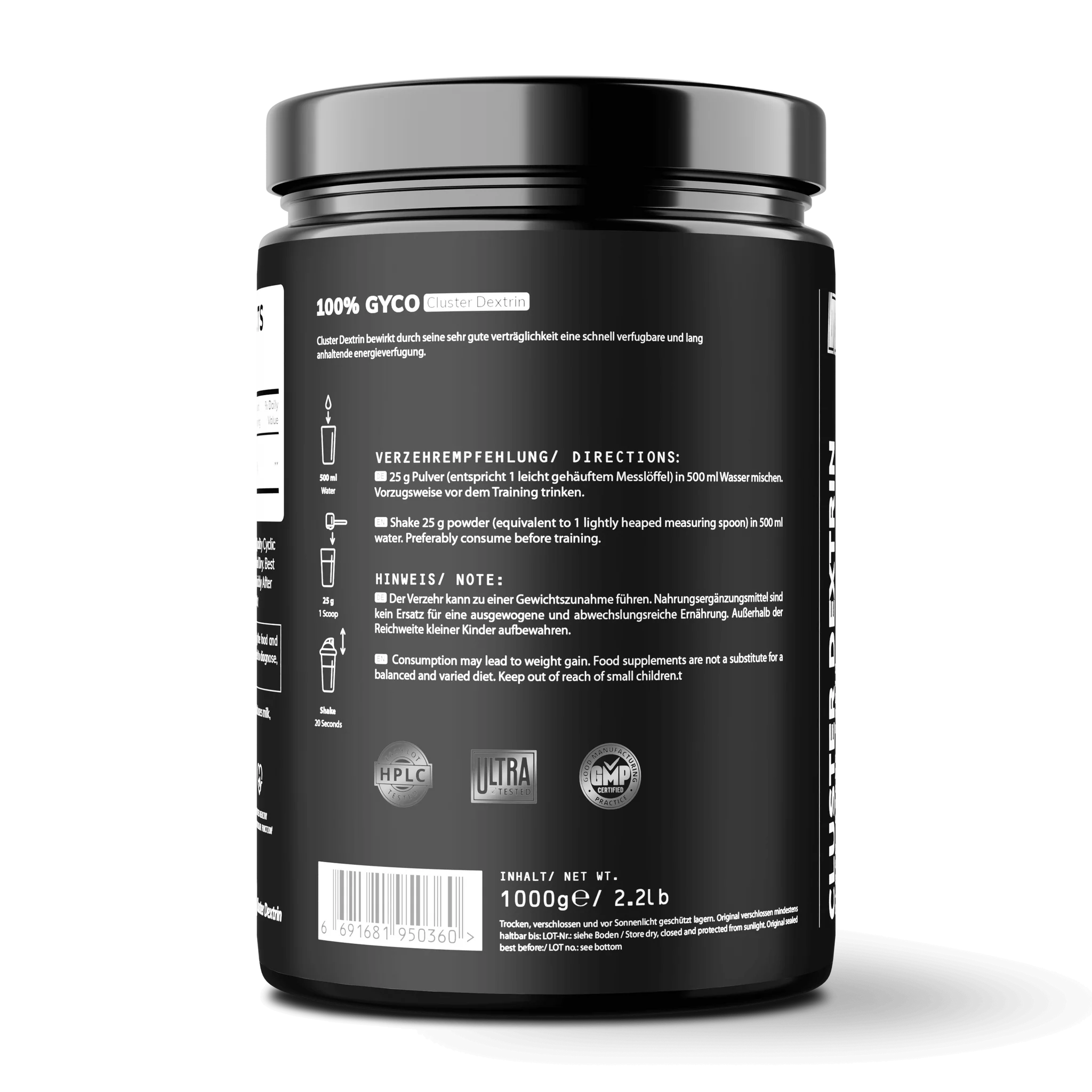 BPS Pharma Glyco Carbs Rapid 100% Cluster Dextrin 1000g