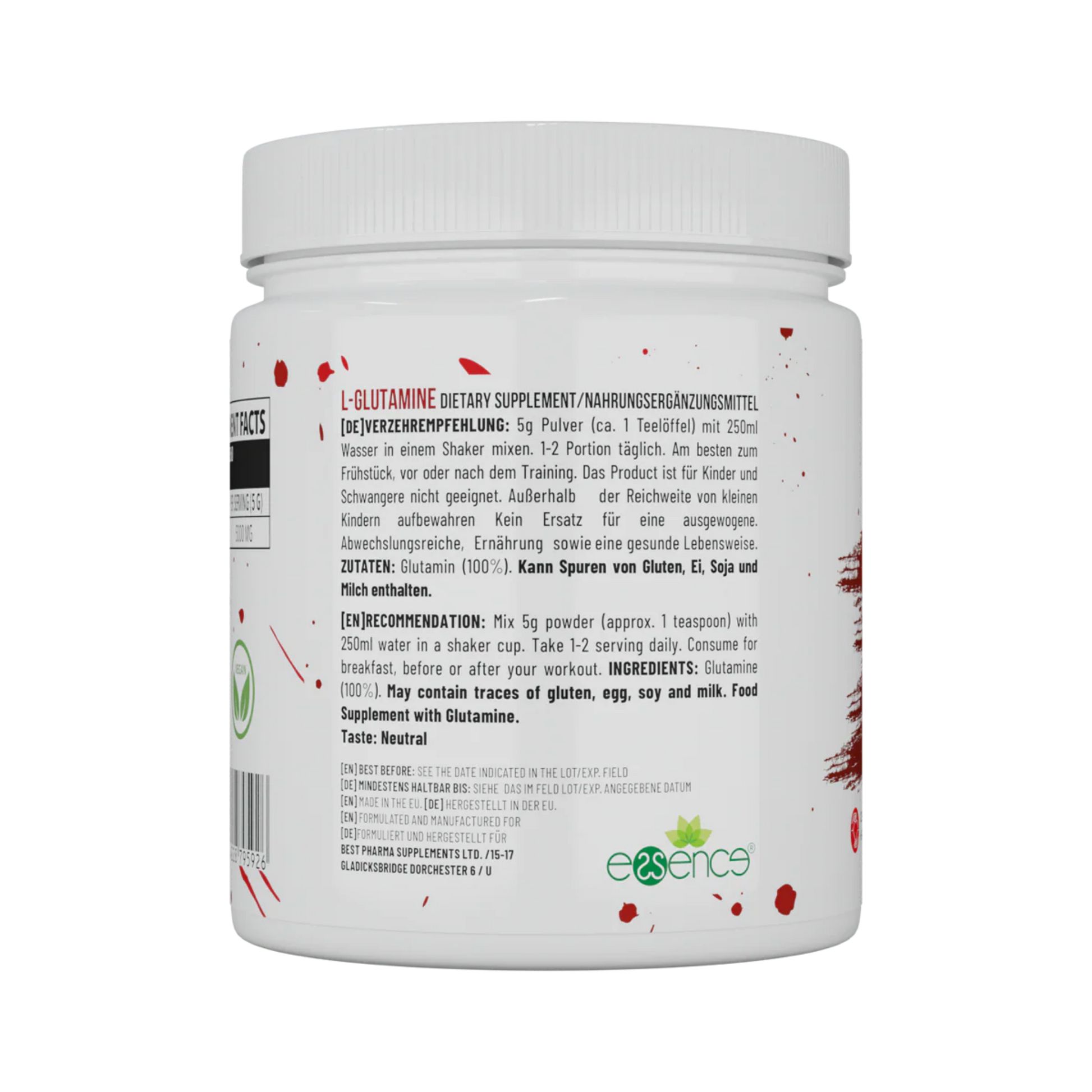 BPS Pharma This Glutamine 4U 100% mikrofeines Glutamin Pulver 300g