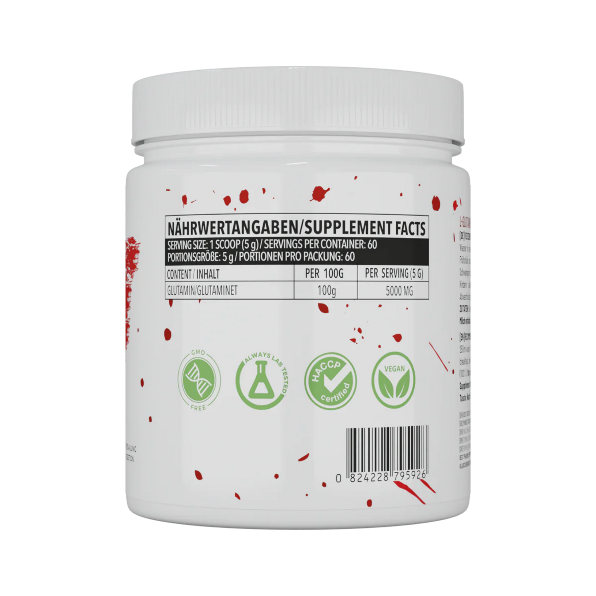 BPS Pharma This Glutamine 4U 100% mikrofeines Glutamin Pulver 300g