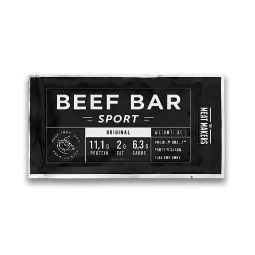 The Meat Makers Beef Jerky Sports Bar (6x30g)