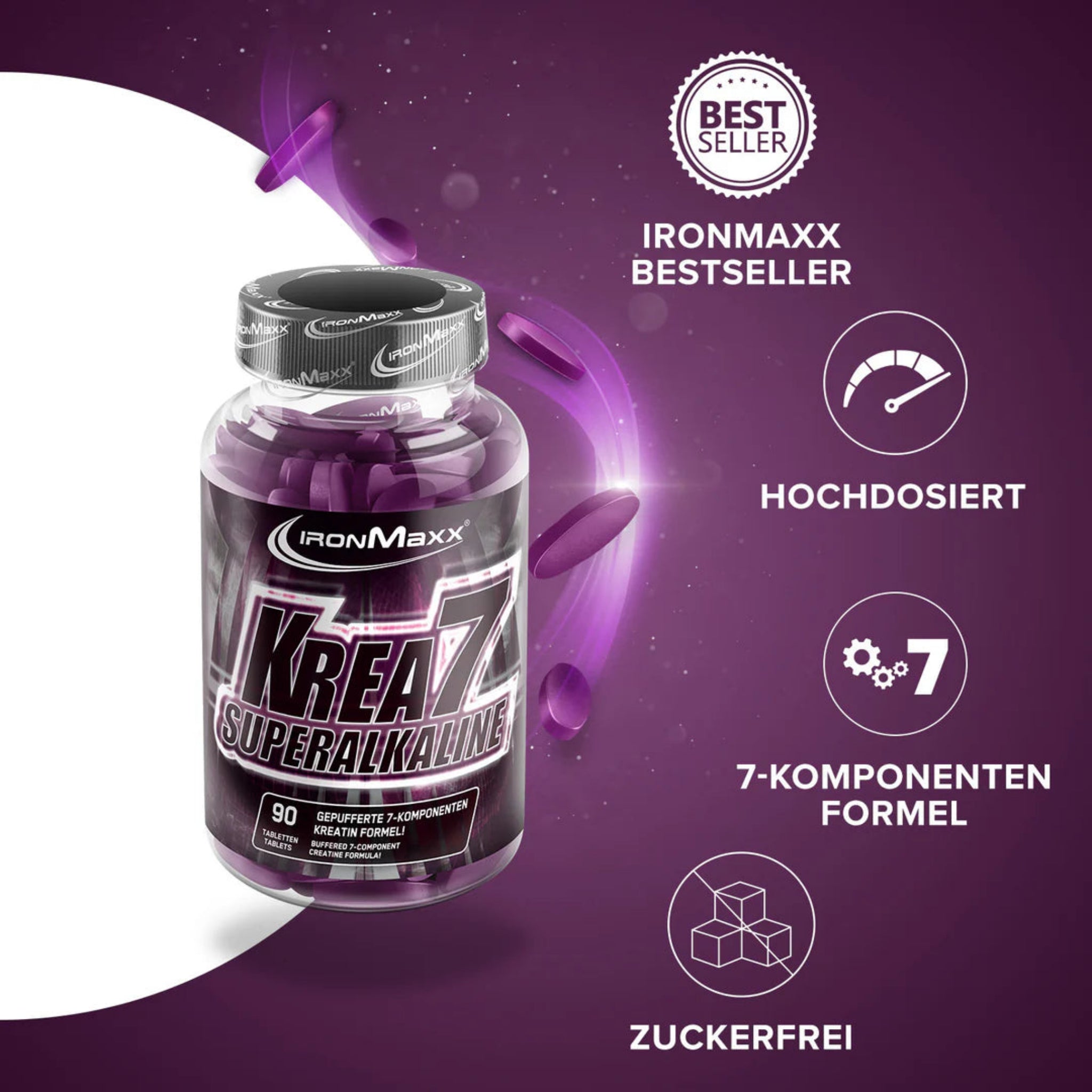 IronMaxx Krea7 Superalkaline (90 Tabletten)