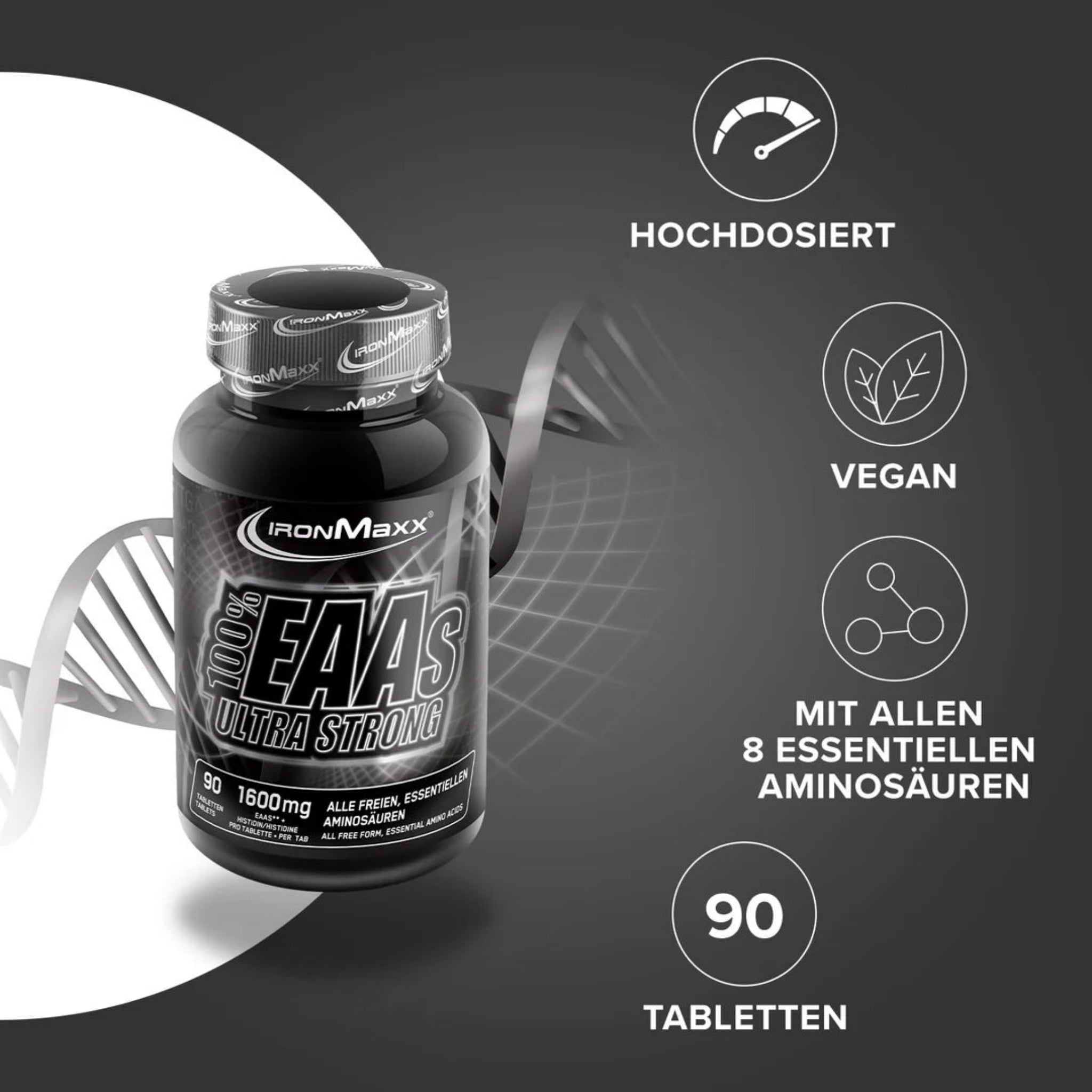 IronMaxx 100% EAAs Ultra Strong (90 Tabletten)