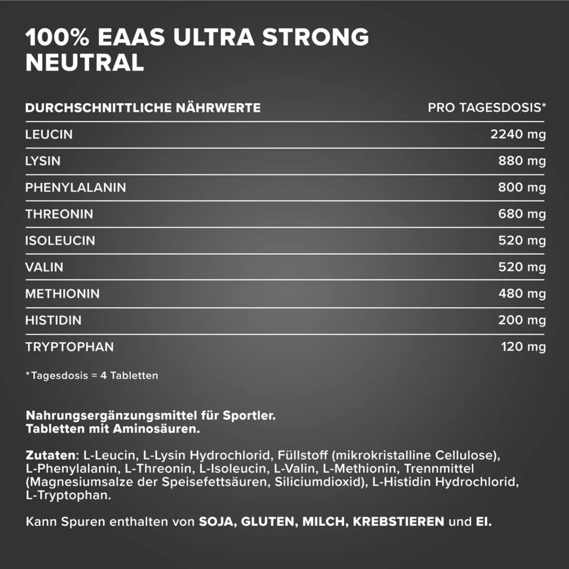 IronMaxx 100% EAAs Ultra Strong (90 Tabletten)
