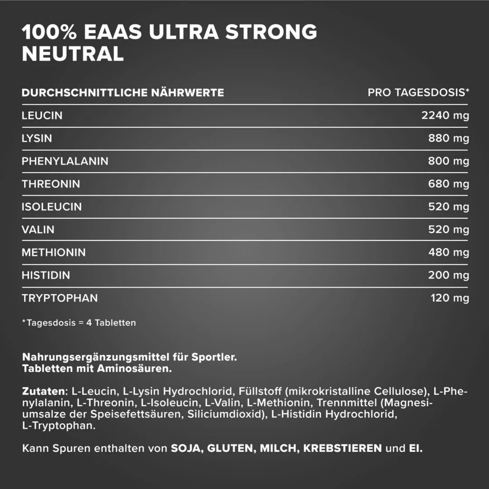 IronMaxx 100% EAAs Ultra Strong (180 Tabletten)