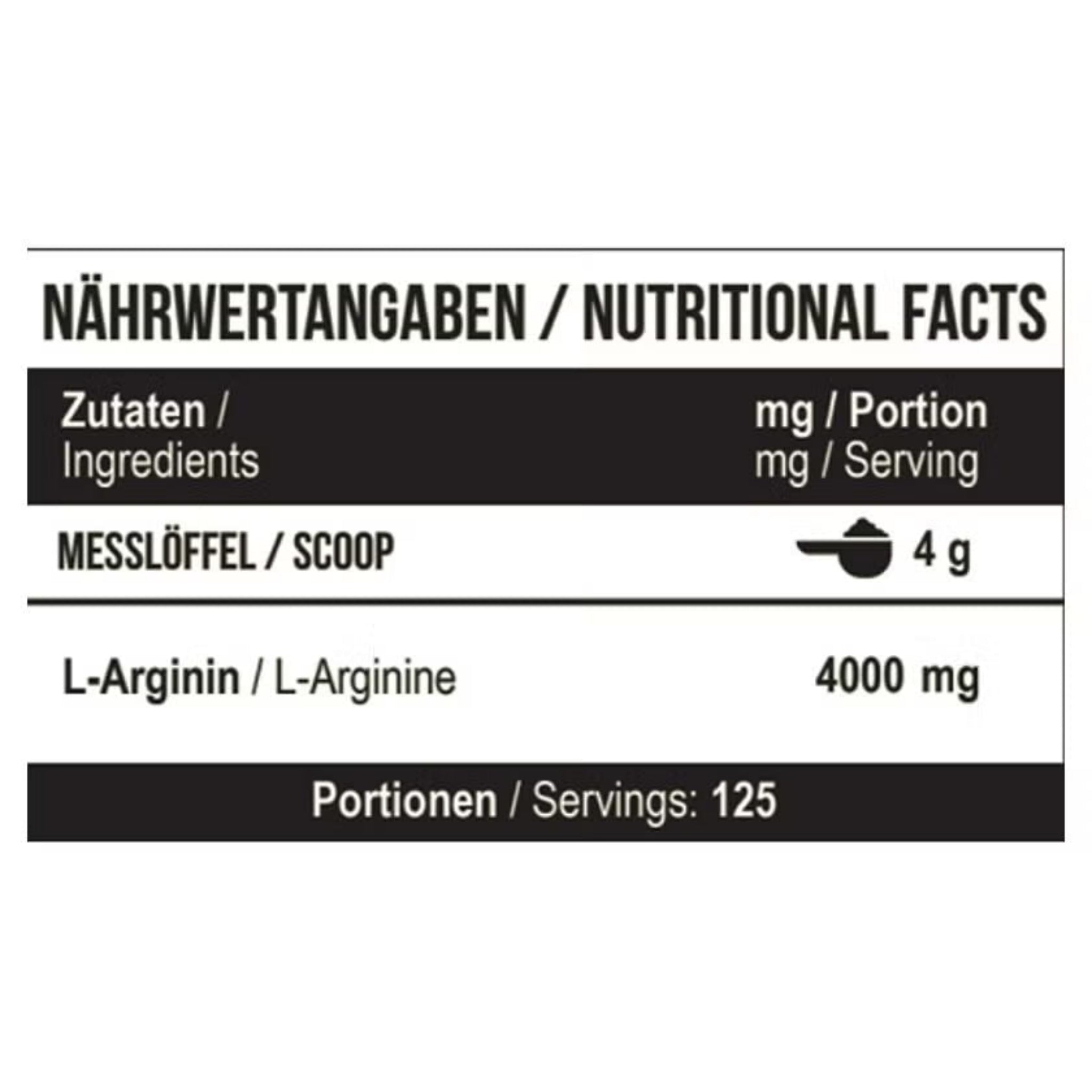 MST Arginine RAW Unflavoured (500g)