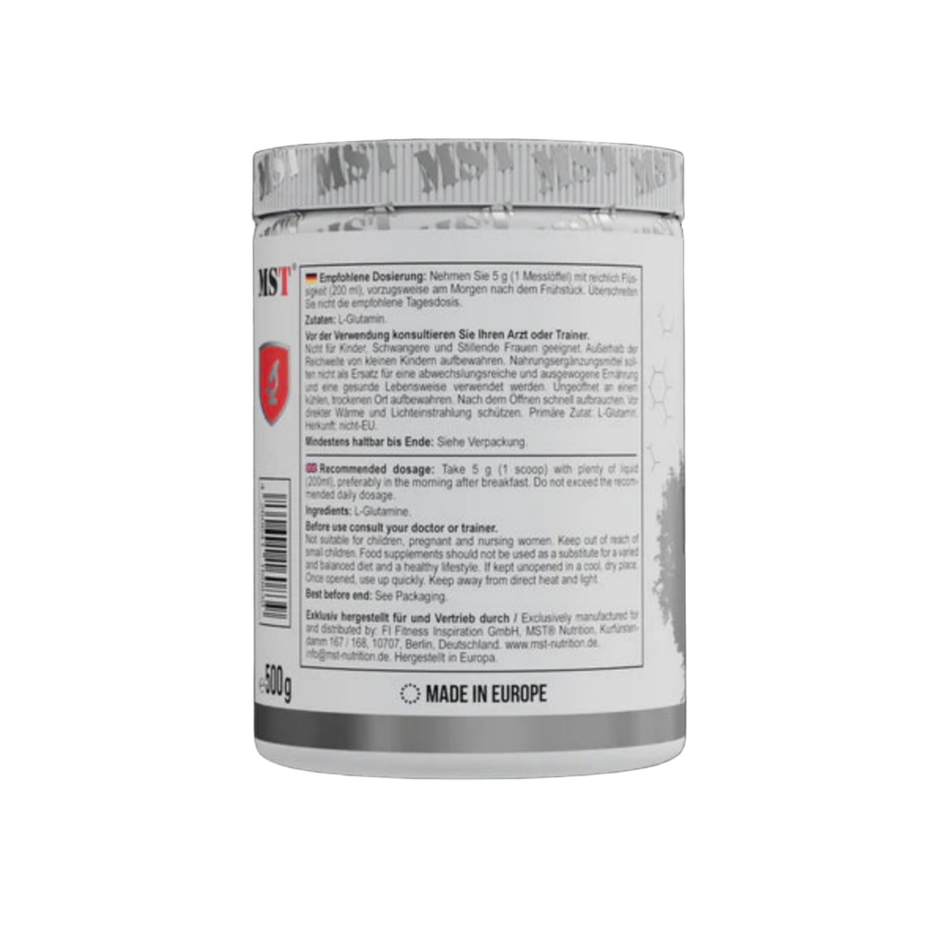 MST Glutamine Unflavored (500g)