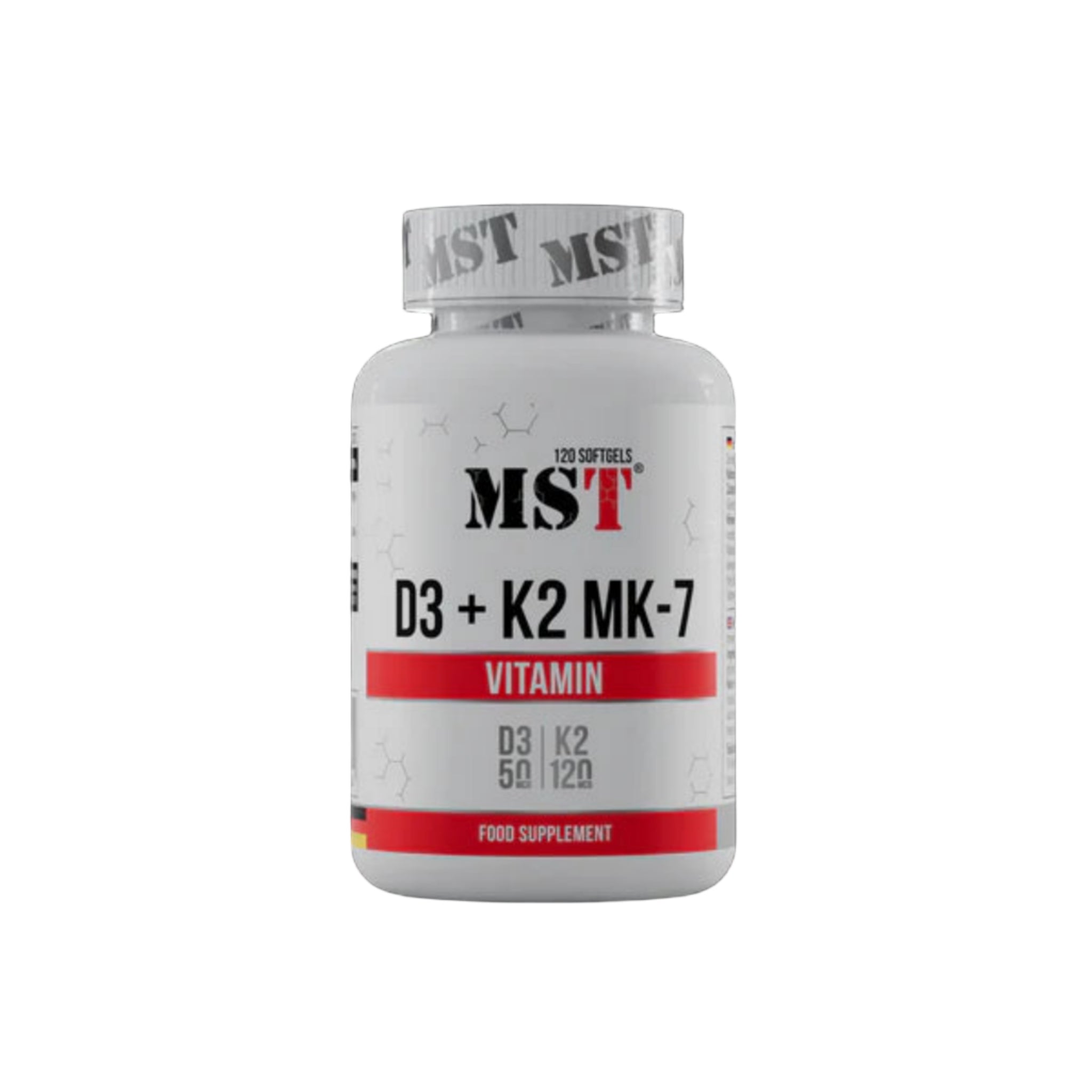 MST Vitamin D3 + K2 (120 Softgels)
