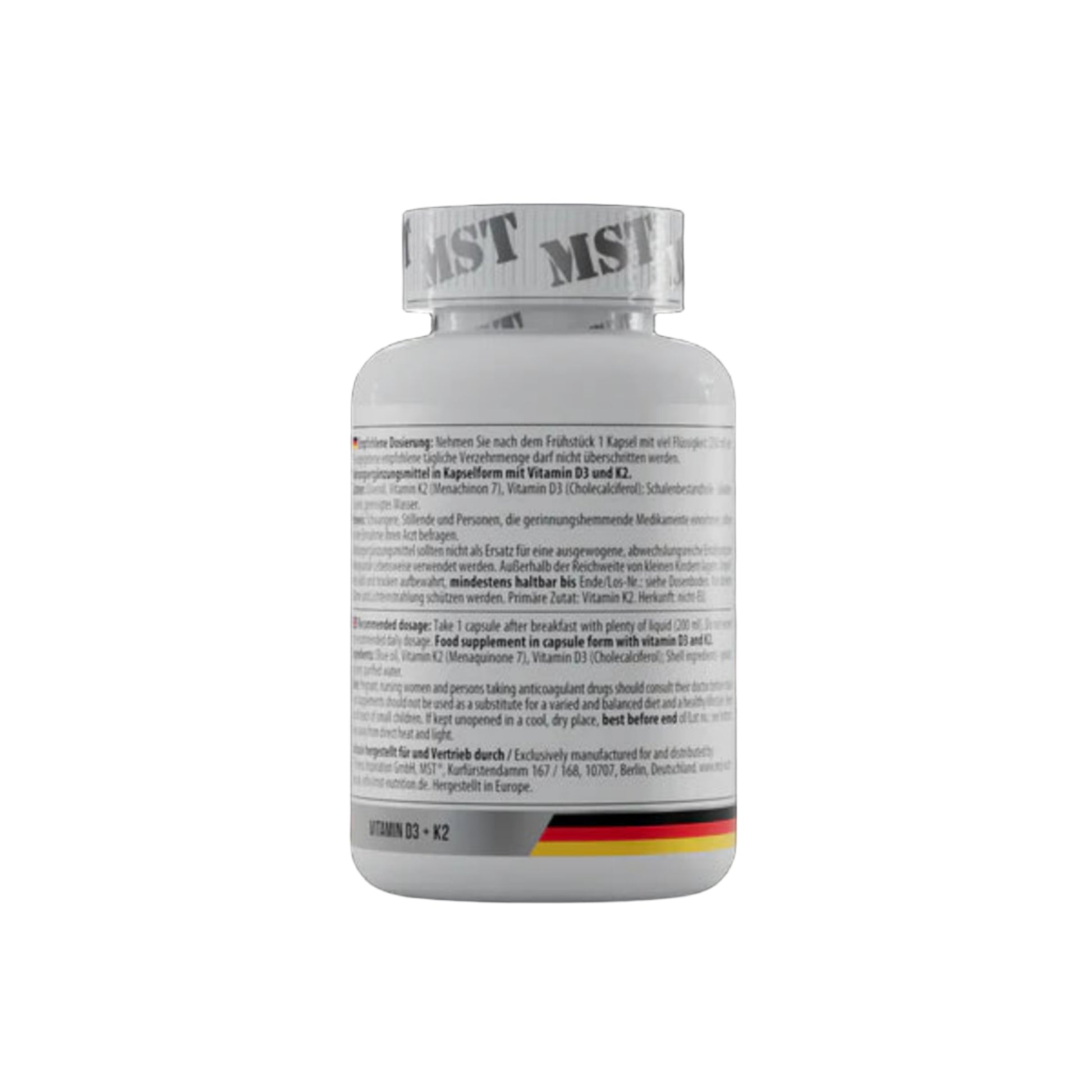 MST Vitamin D3 + K2 (120 Softgels)