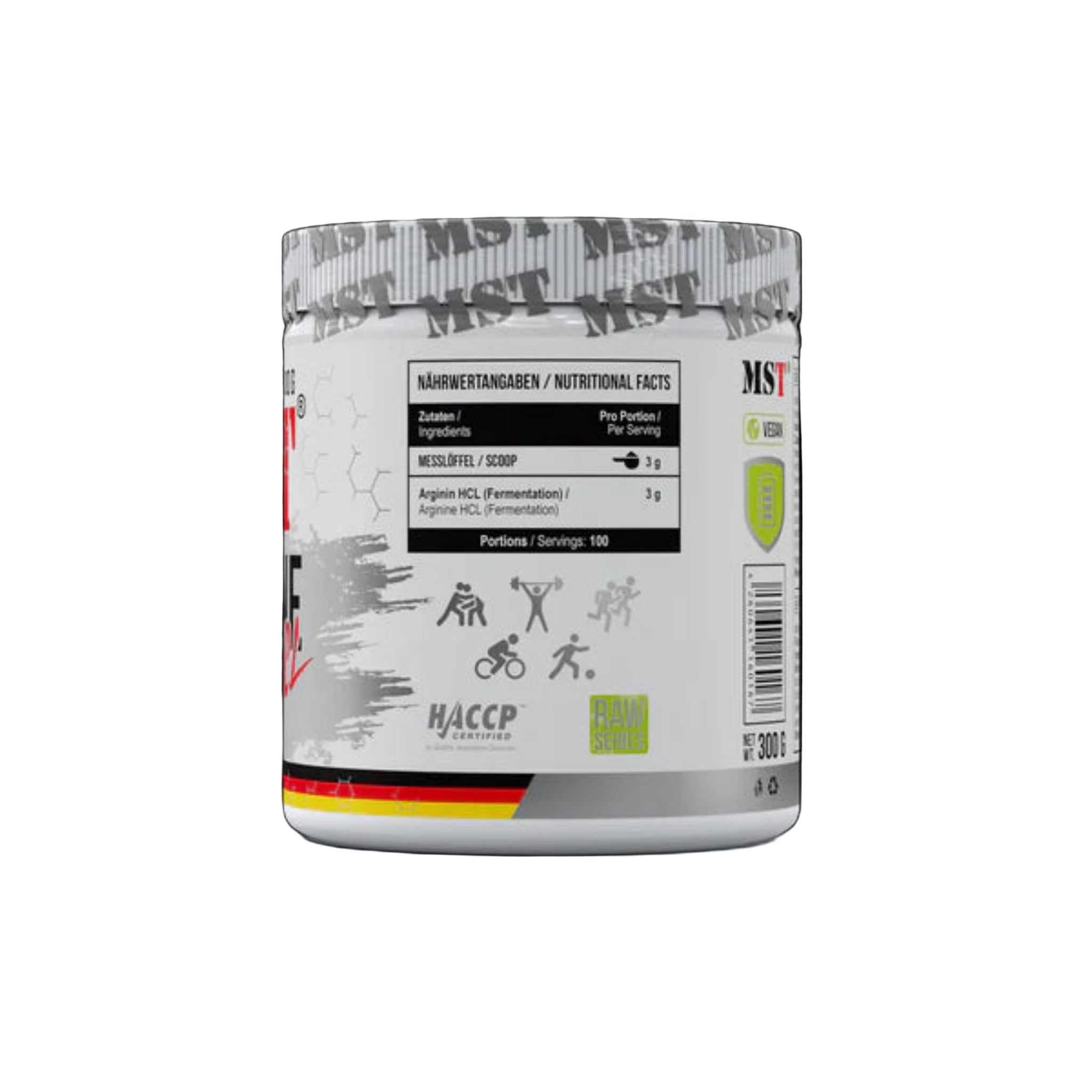 MST Arginine HCL Unflavored (300g)