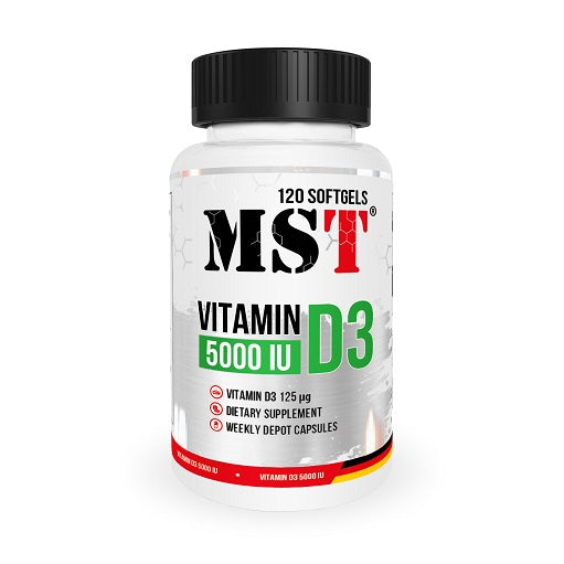 MST Vitamin D3 5000 IU (120 Softgelkapseln)