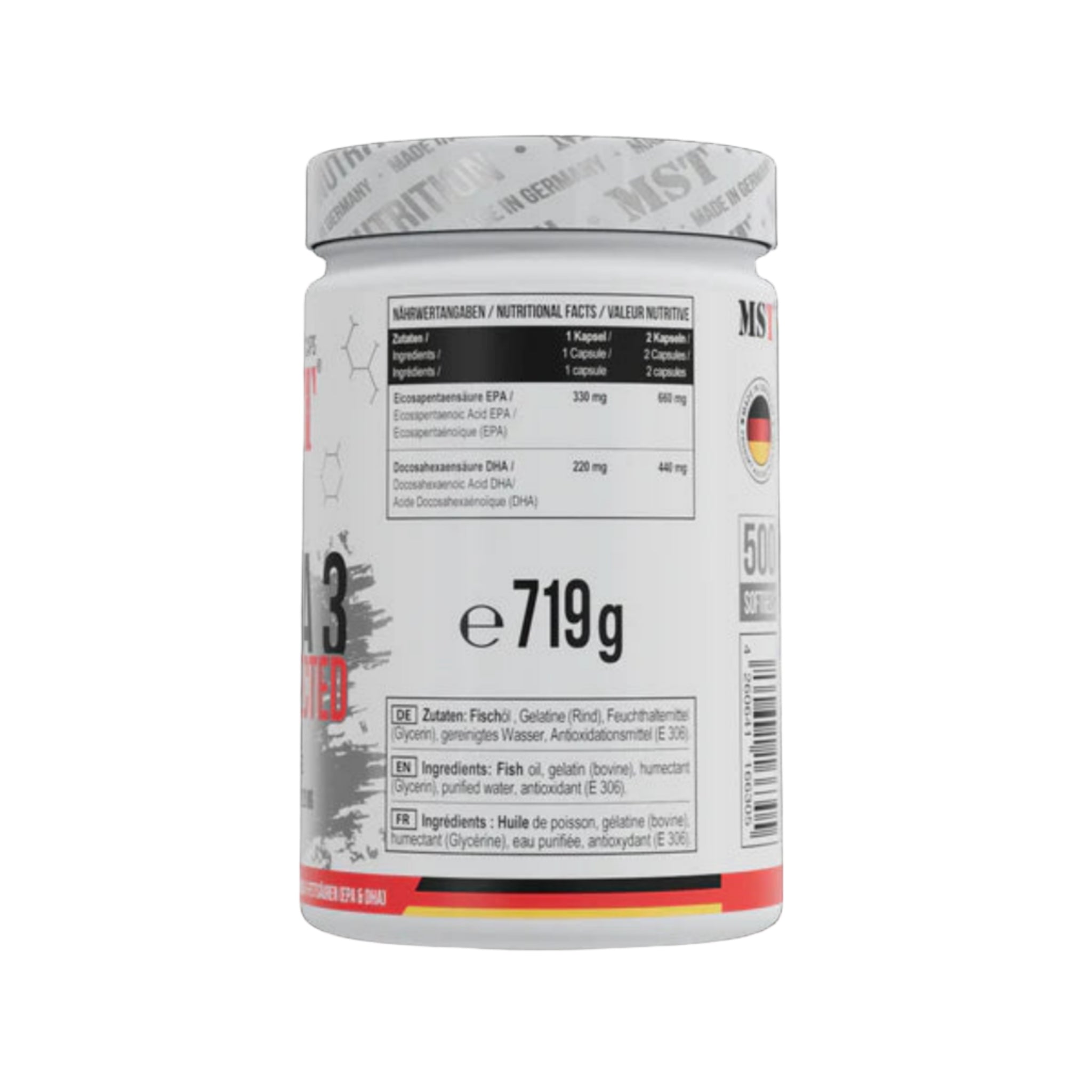 MST Omega 3 Selected (500 Kapseln)