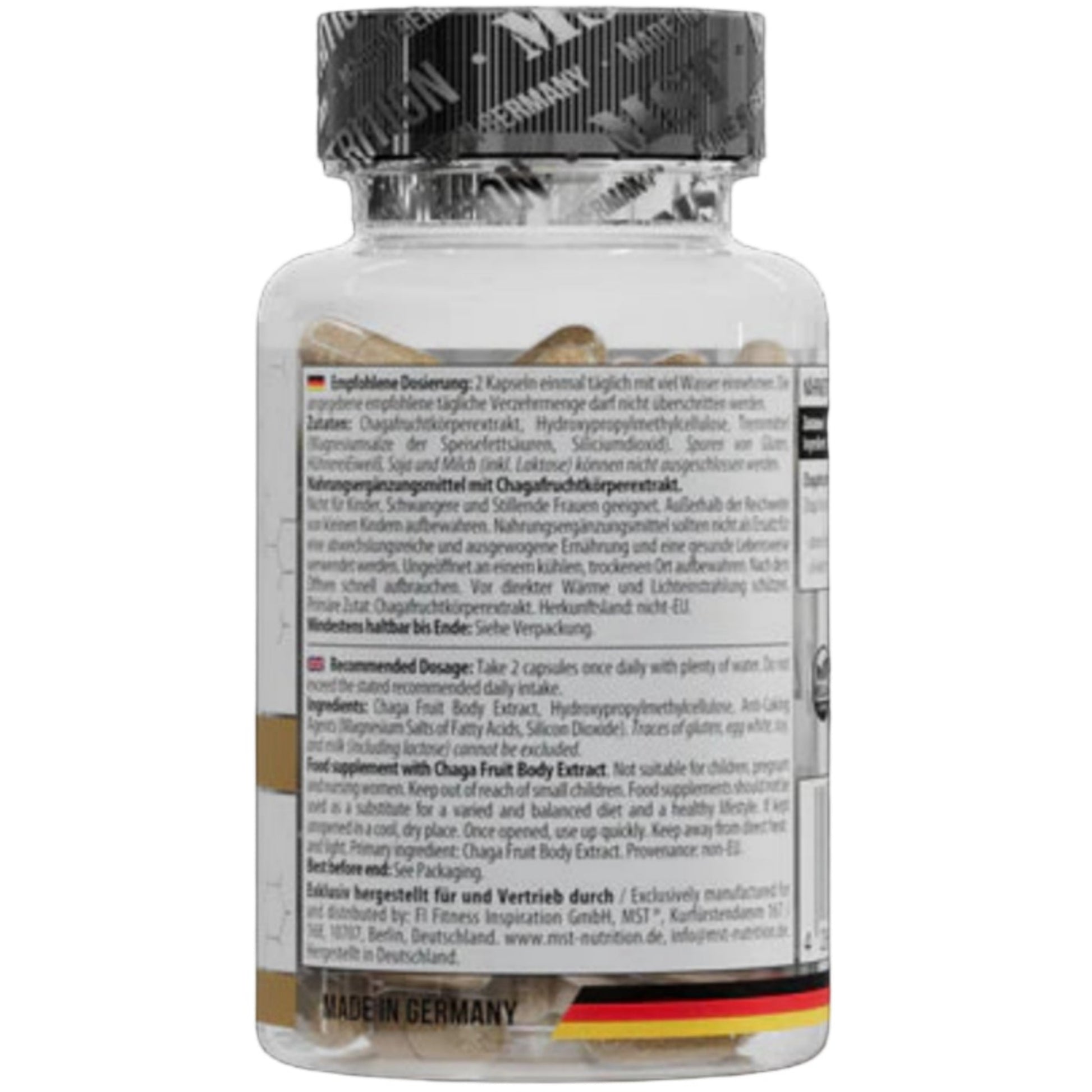 MST Chaga Mushroom 1200mg (60 Kapseln)