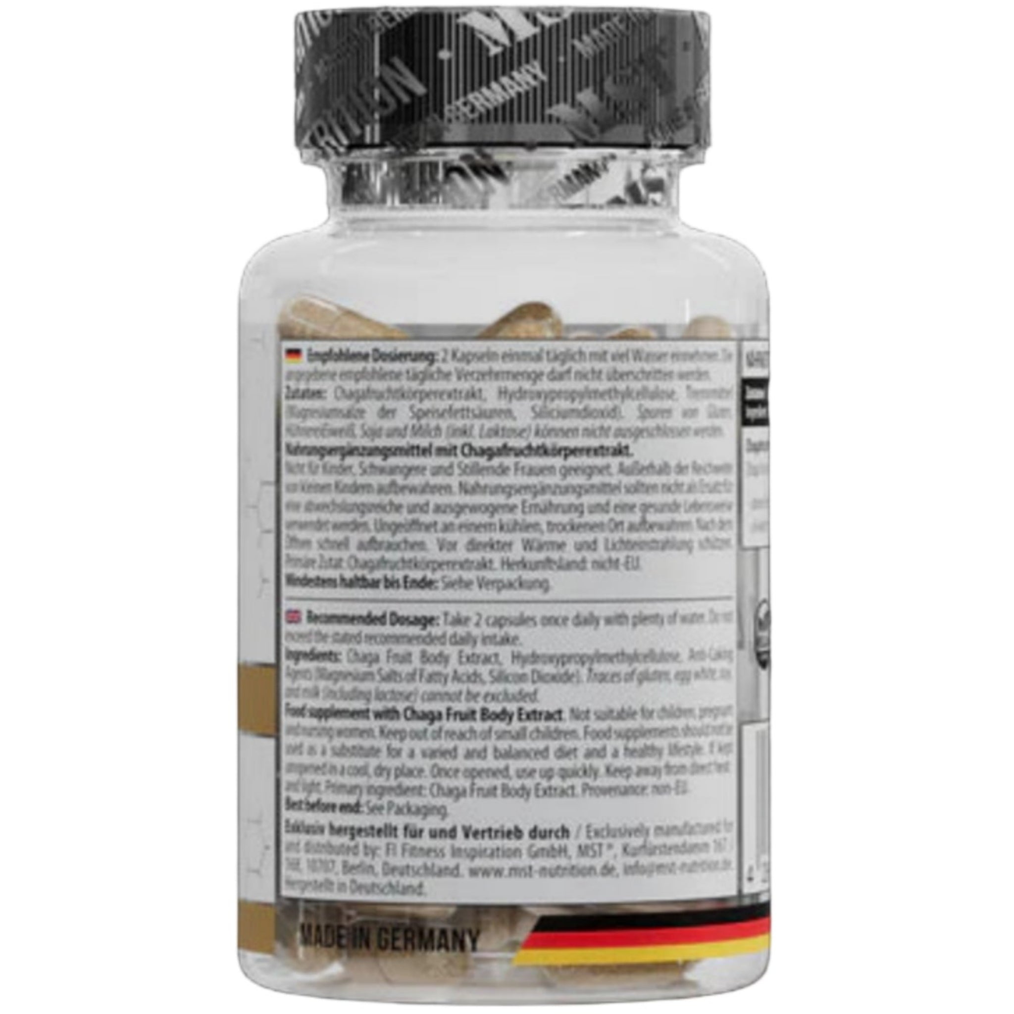 MST Chaga Mushroom 1200mg (60 Kapseln)