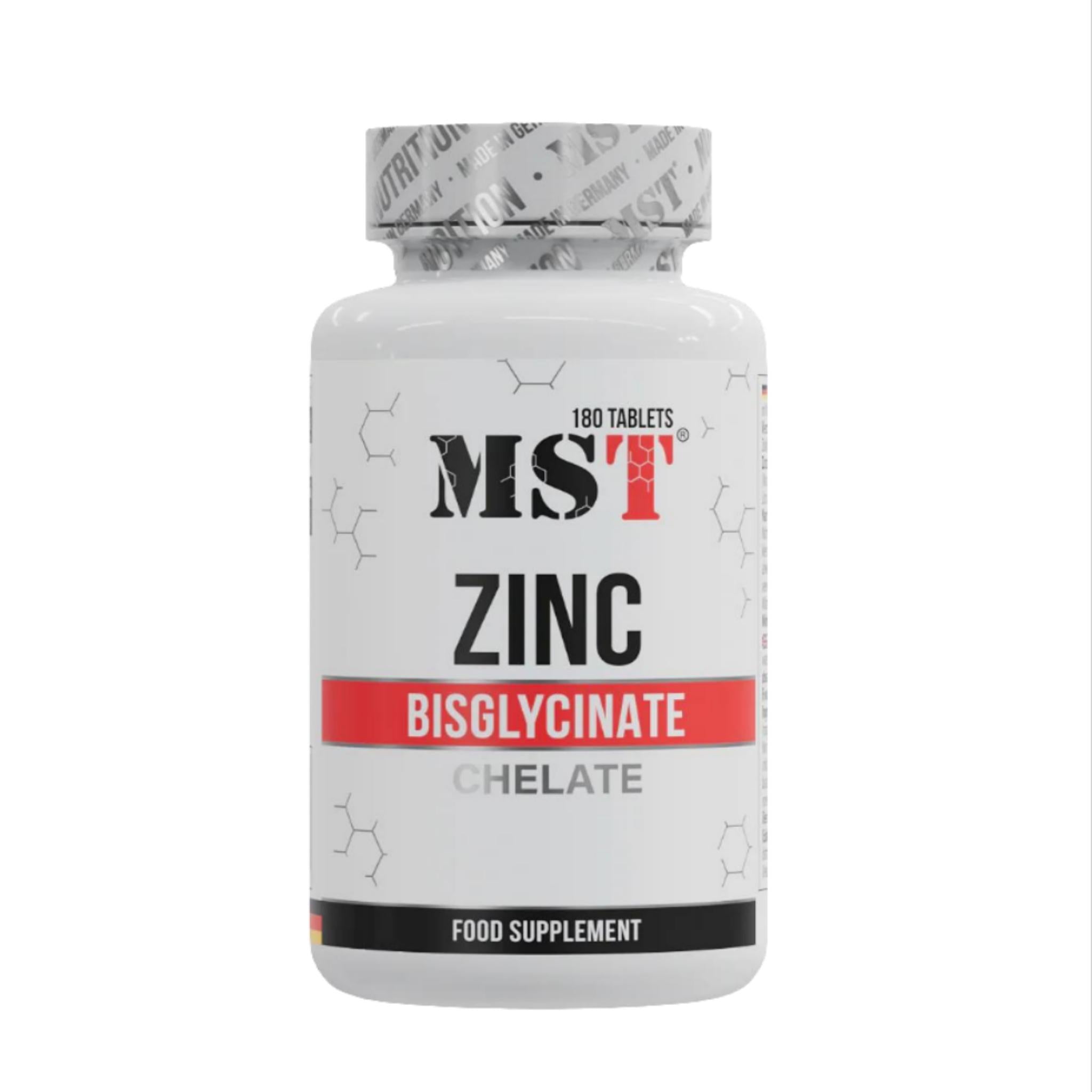 MST Zinc Chelate Bisglycinate (180 Tabletten)